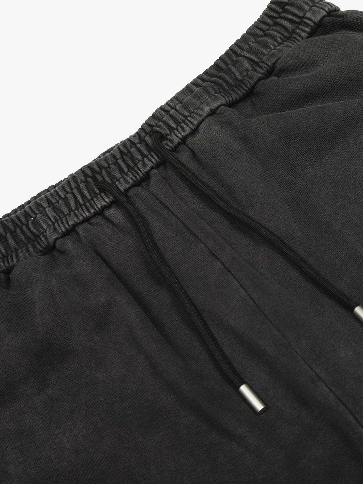 Street Washed Mottled Rivet Letter Print Baggy Sweatpants-Fineriform