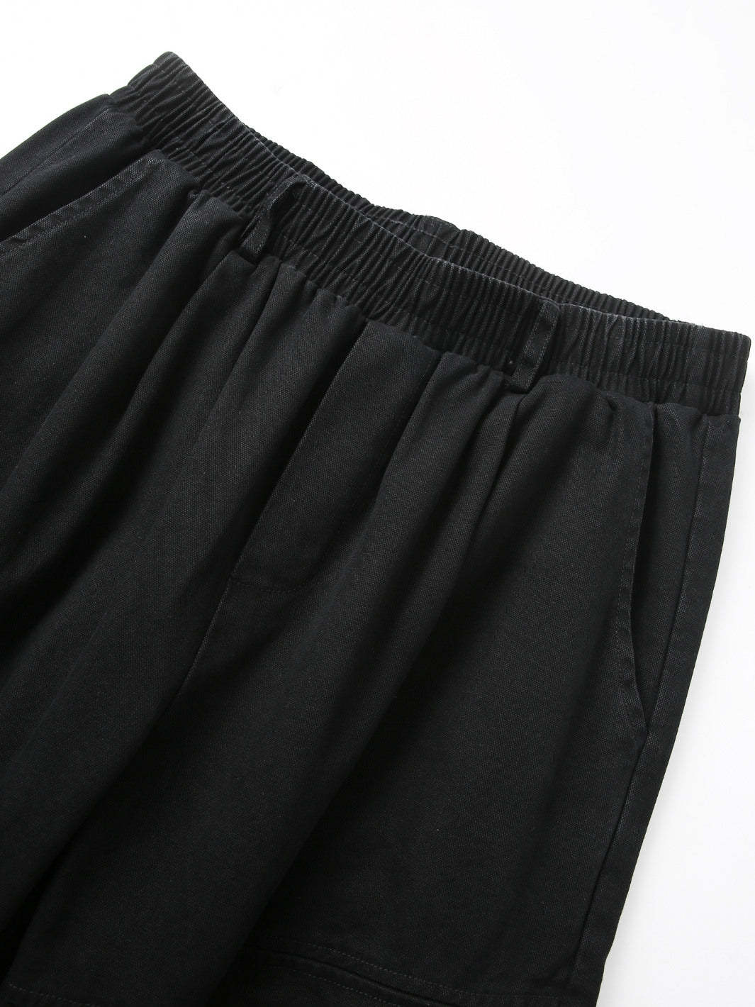 BAGGY CARGO PANTS - BLACK-Fineriform