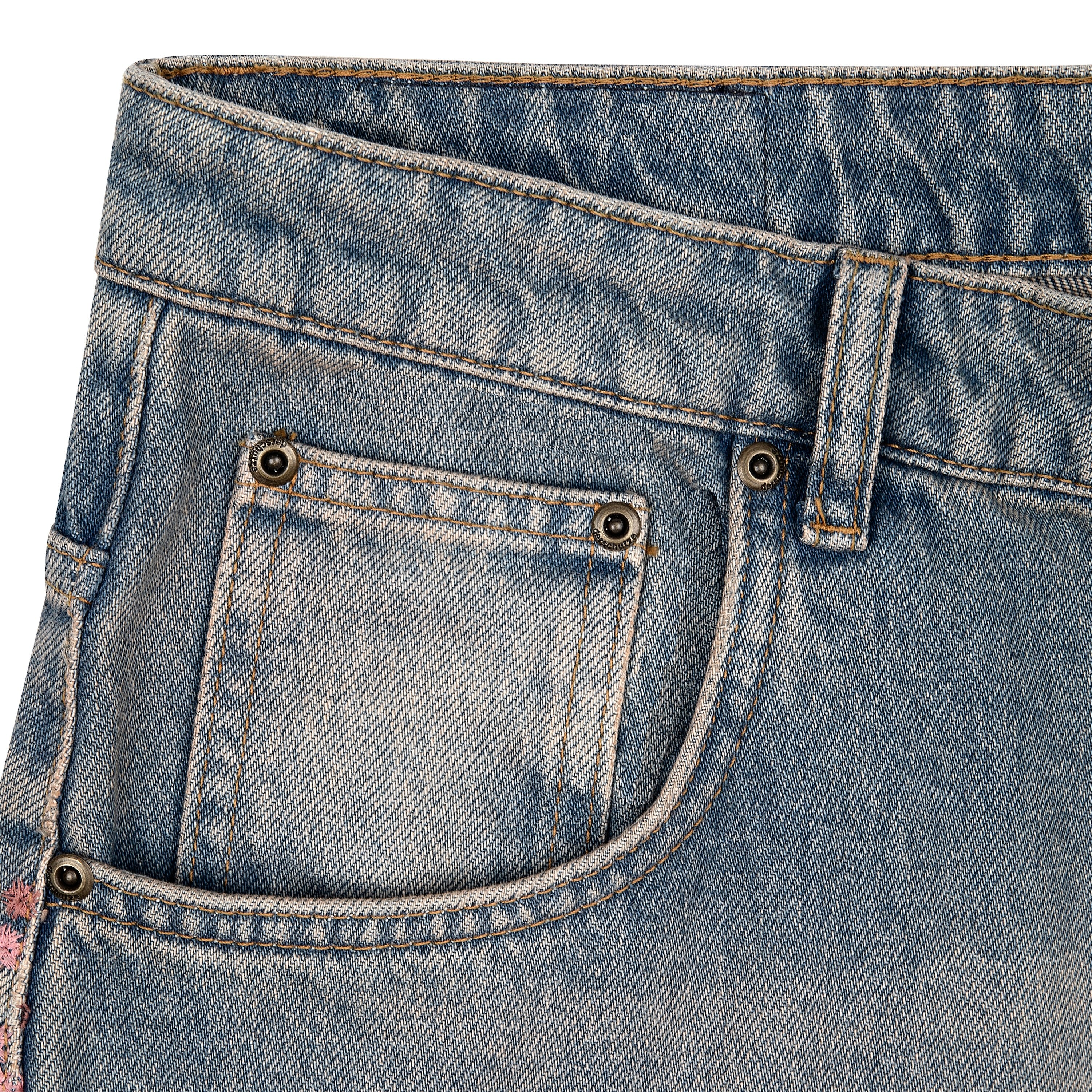 "blossom v2" patchwork Denim light blue-Fineriform