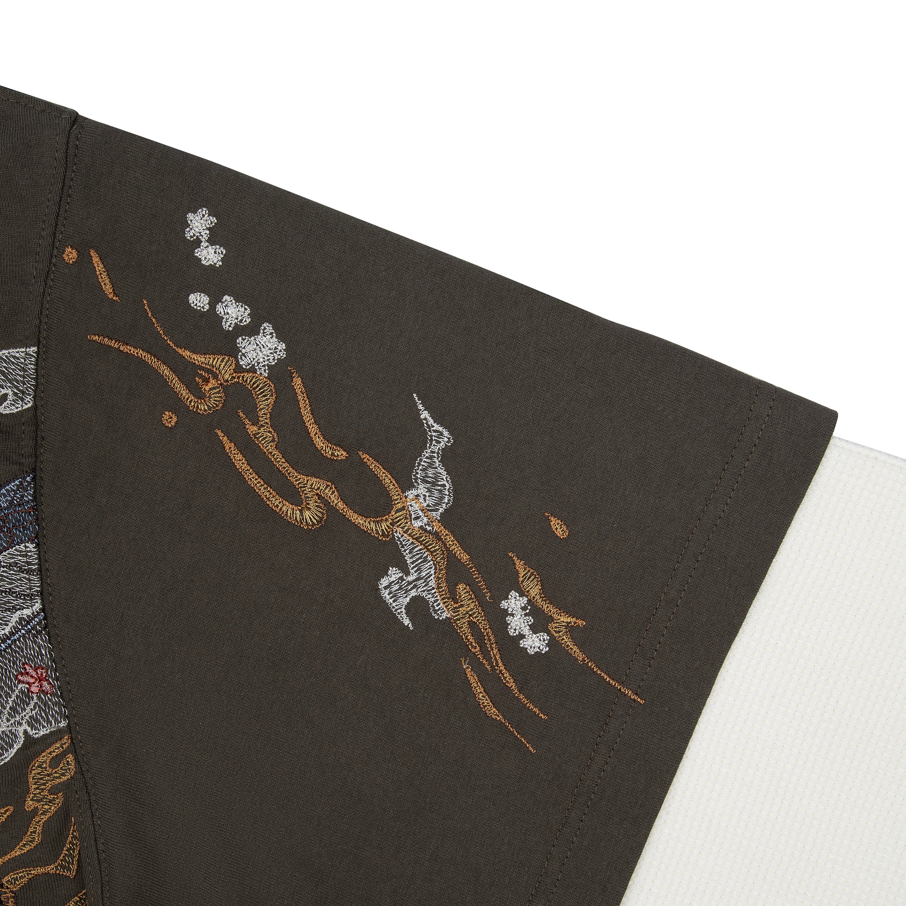 "yakuza" layered Longsleeve khaki-Fineriform