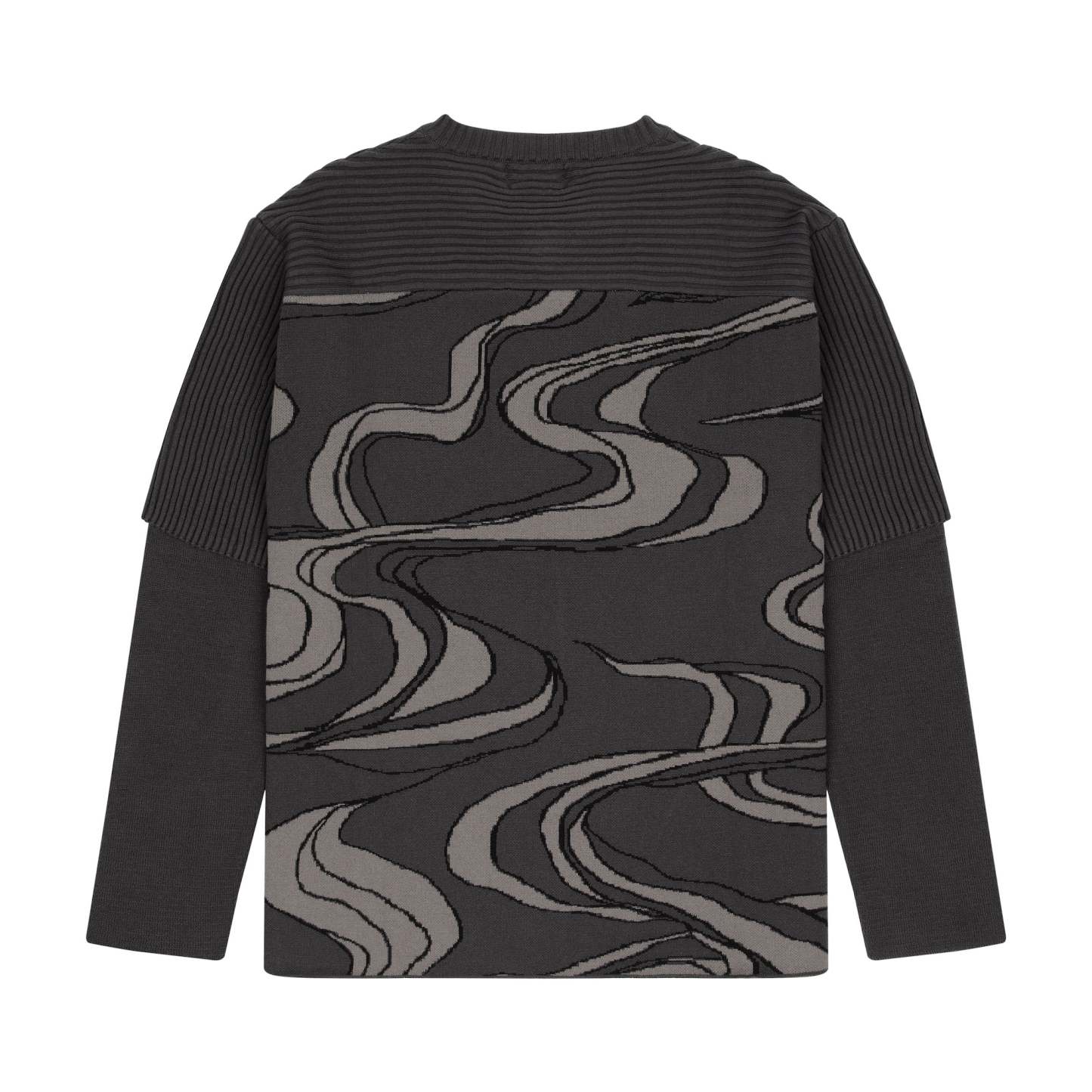 "yakuza" Layered knitted Jersey-Fineriform