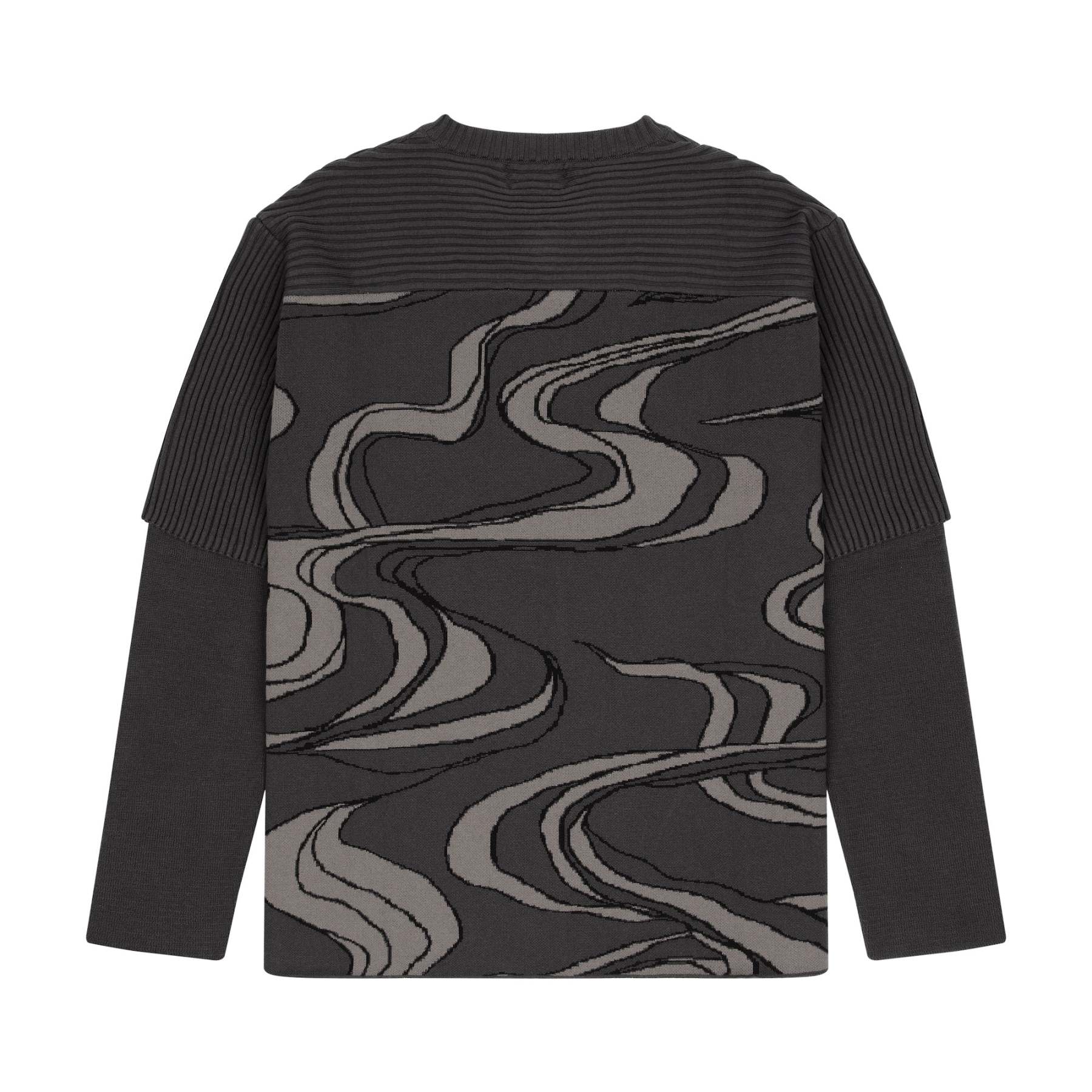 "yakuza" Layered knitted Jersey-Fineriform