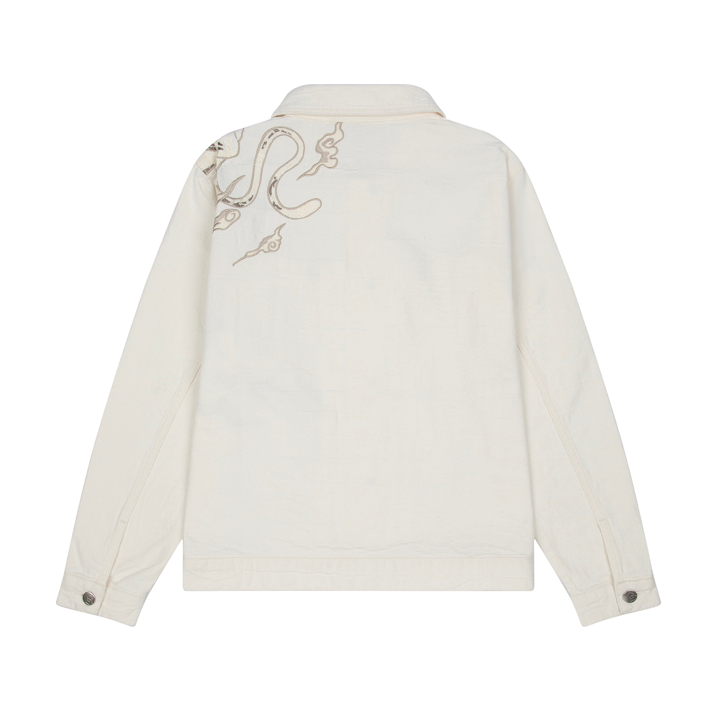 "yakuza" denim Jacket off white-Fineriform