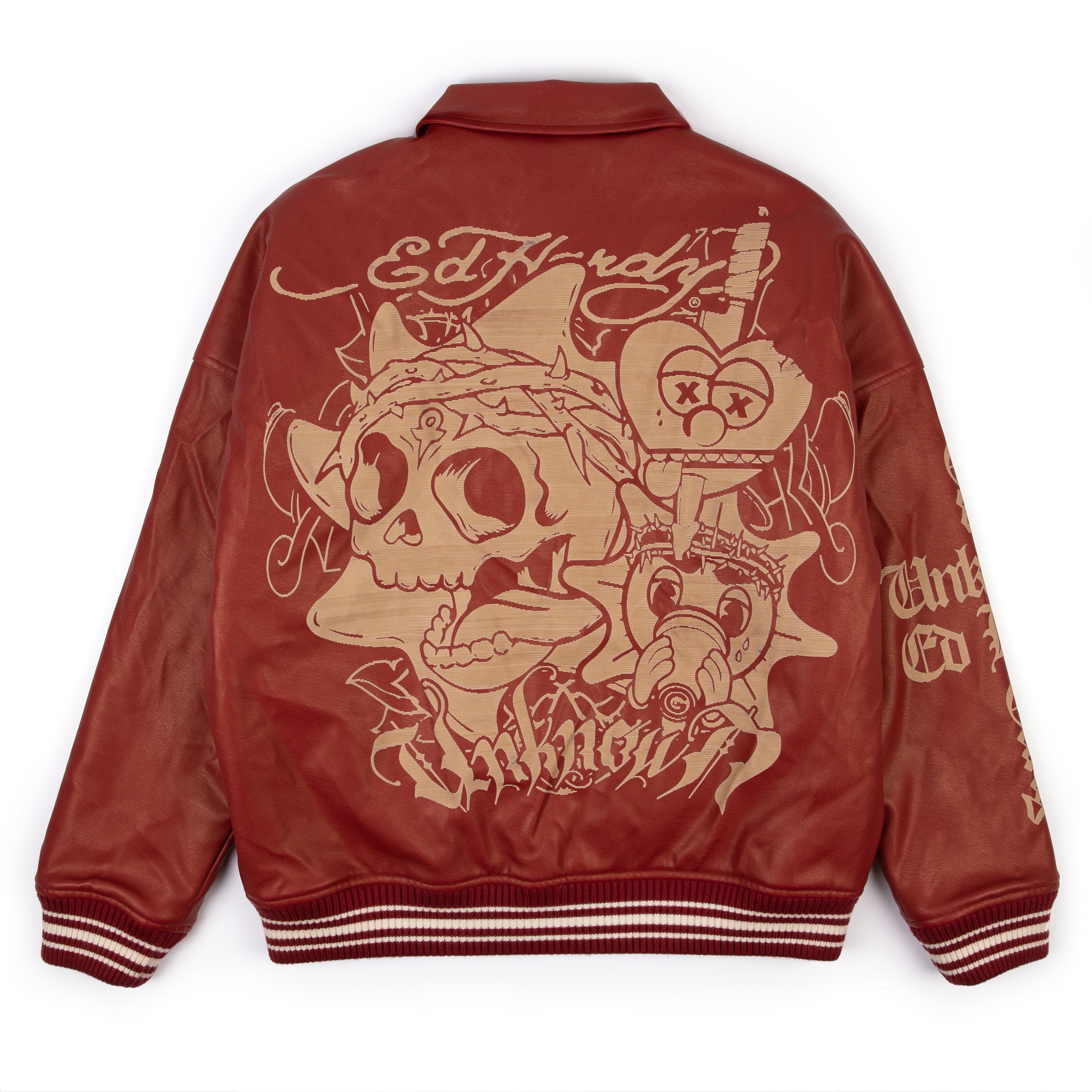 VINTAGE RED LEATHER JACKET-Fineriform