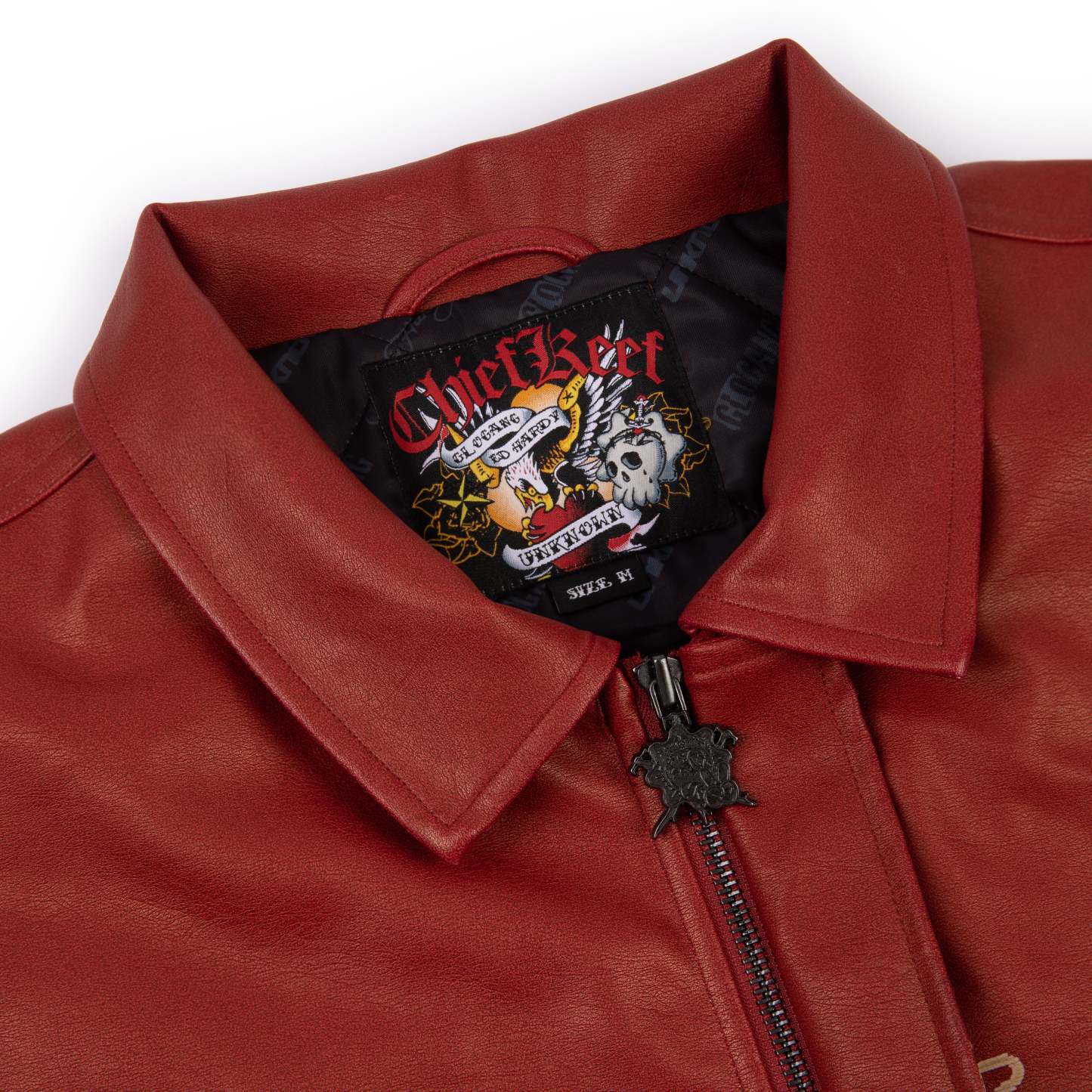 VINTAGE RED LEATHER JACKET-Fineriform