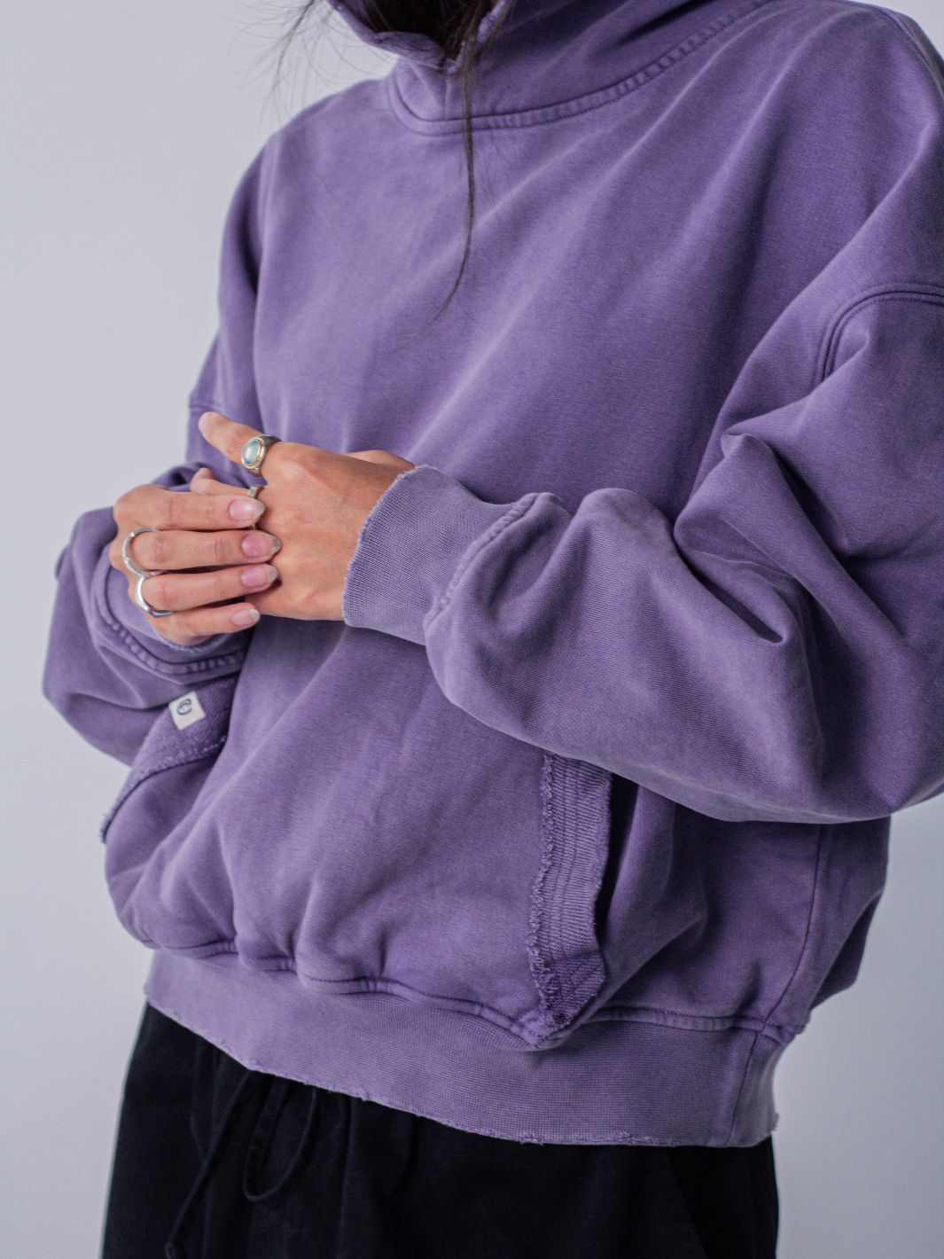 IN PROGRESS REVERSIBLE HOODIE - AMETHYST-Fineriform