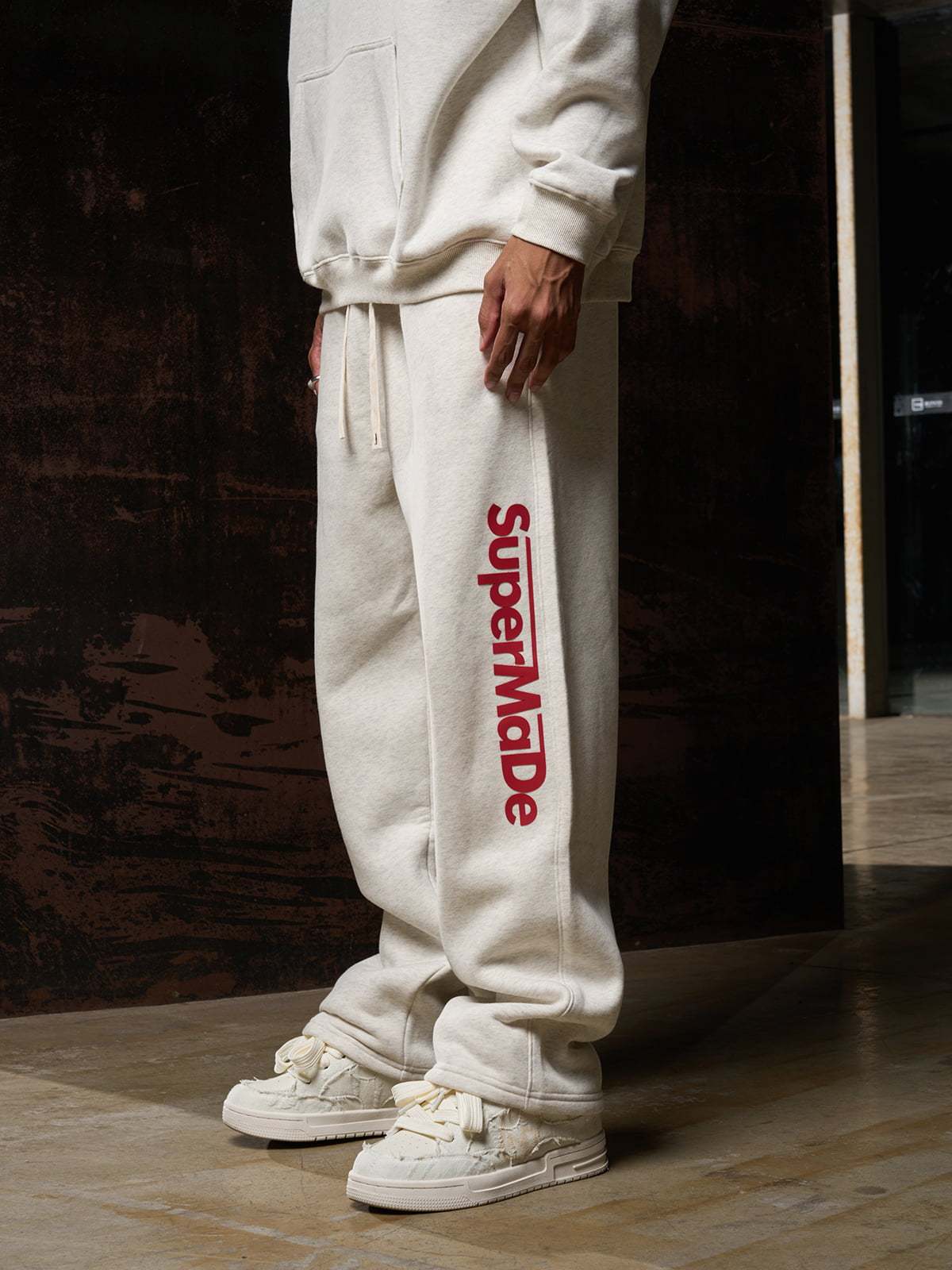 Streetwear SuperMade Letter Print Casual Set-Fineriform