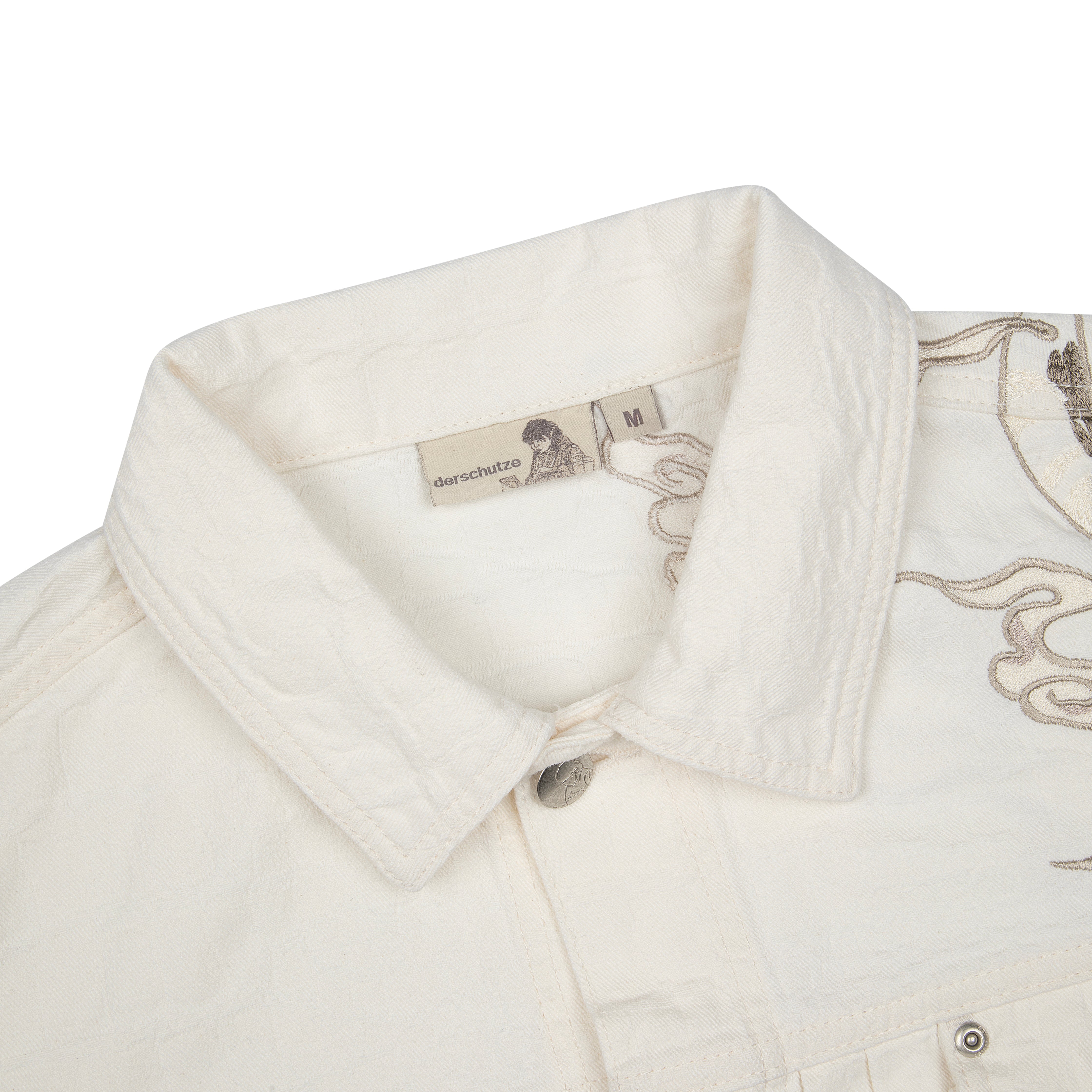 "yakuza" denim Jacket off white-Fineriform