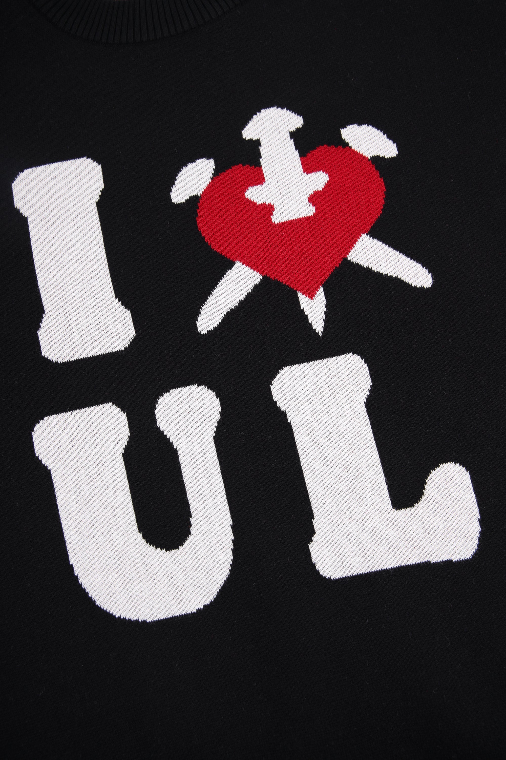 BLACK I <3 UL KNIT-Fineriform