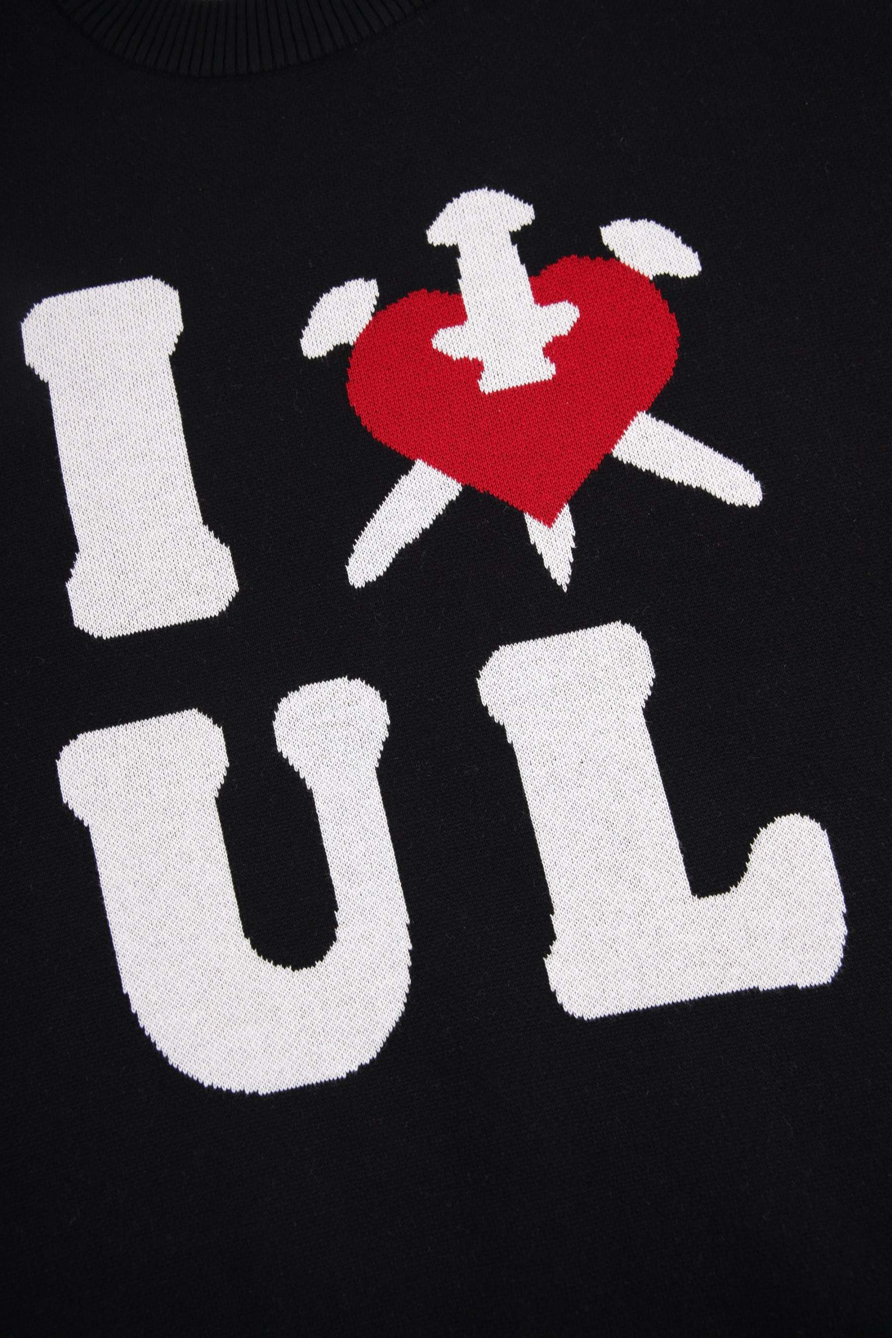BLACK I <3 UL KNIT-Fineriform