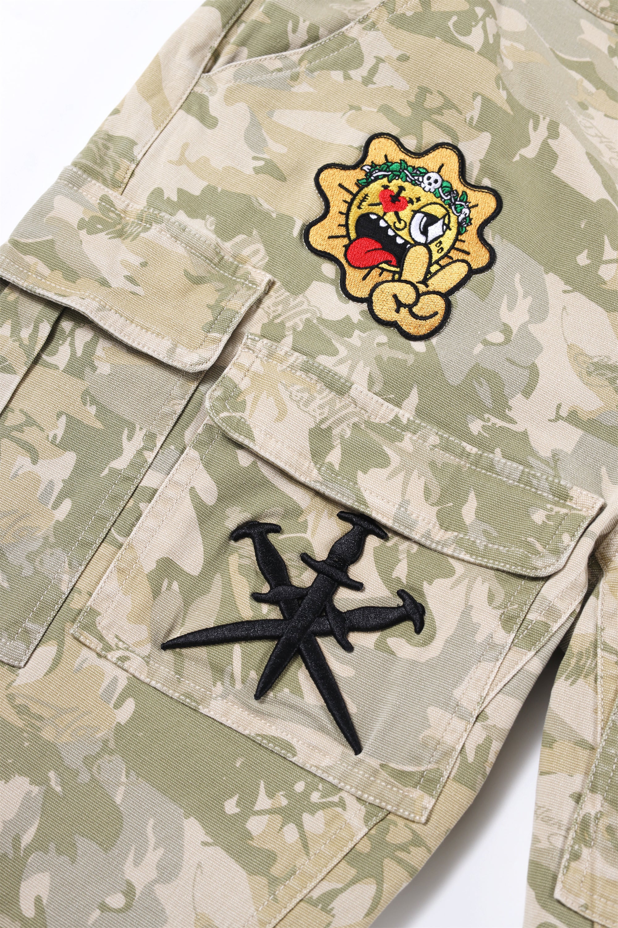 STACKED CAMO CARGOS-Fineriform