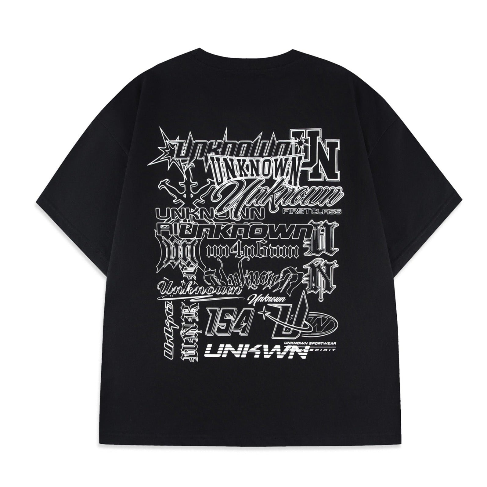 BLACK MULTI LOGO TEE-Fineriform