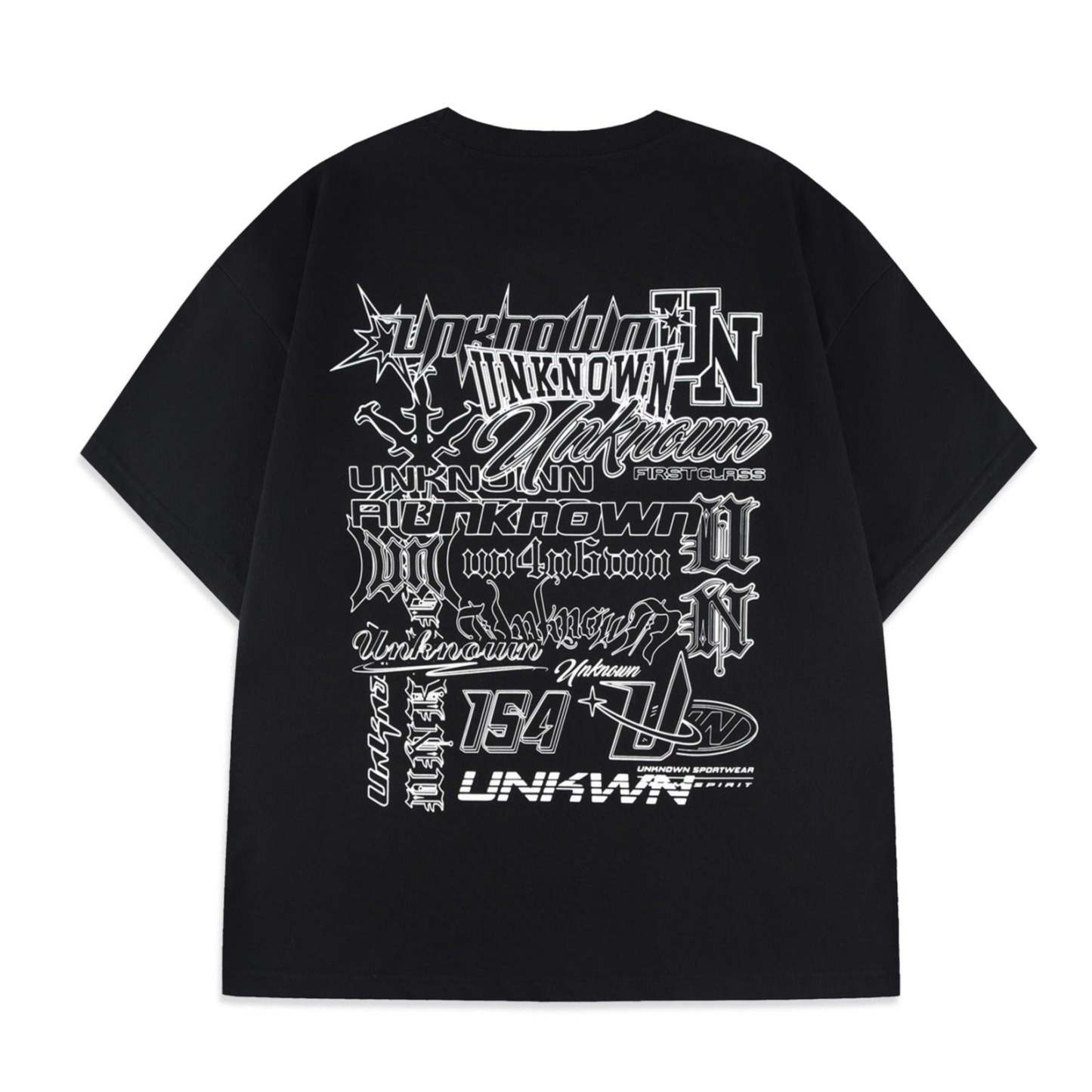 BLACK MULTI LOGO TEE-Fineriform