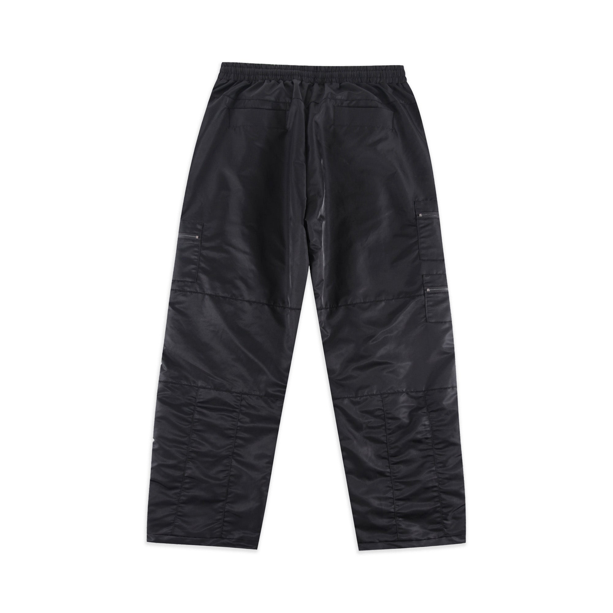 BLACKOUT NYLON TRACK PANTS-Fineriform