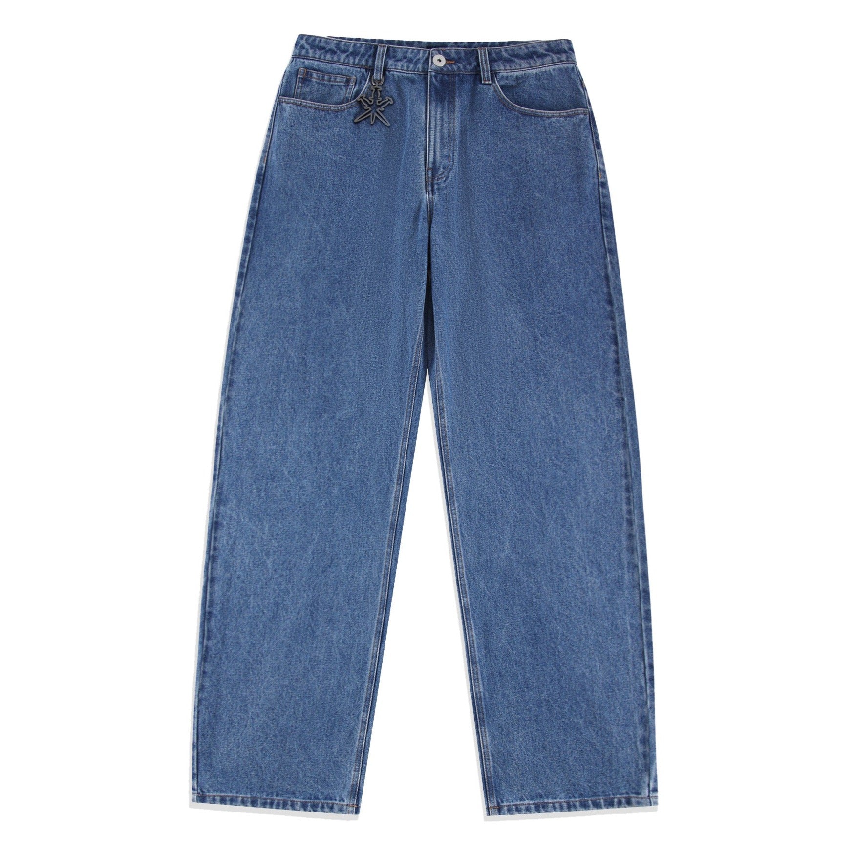 INDIGO BAGGY DENIM-Fineriform