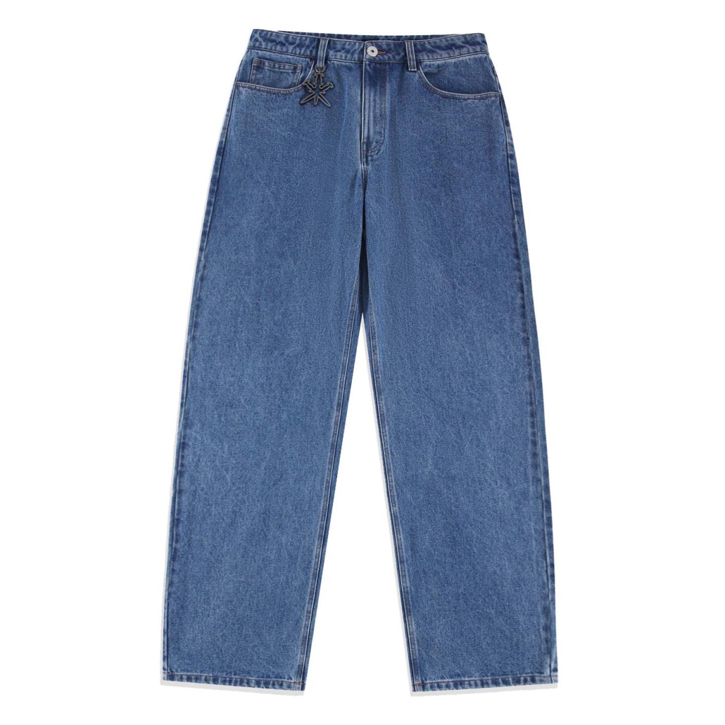 INDIGO BAGGY DENIM-Fineriform