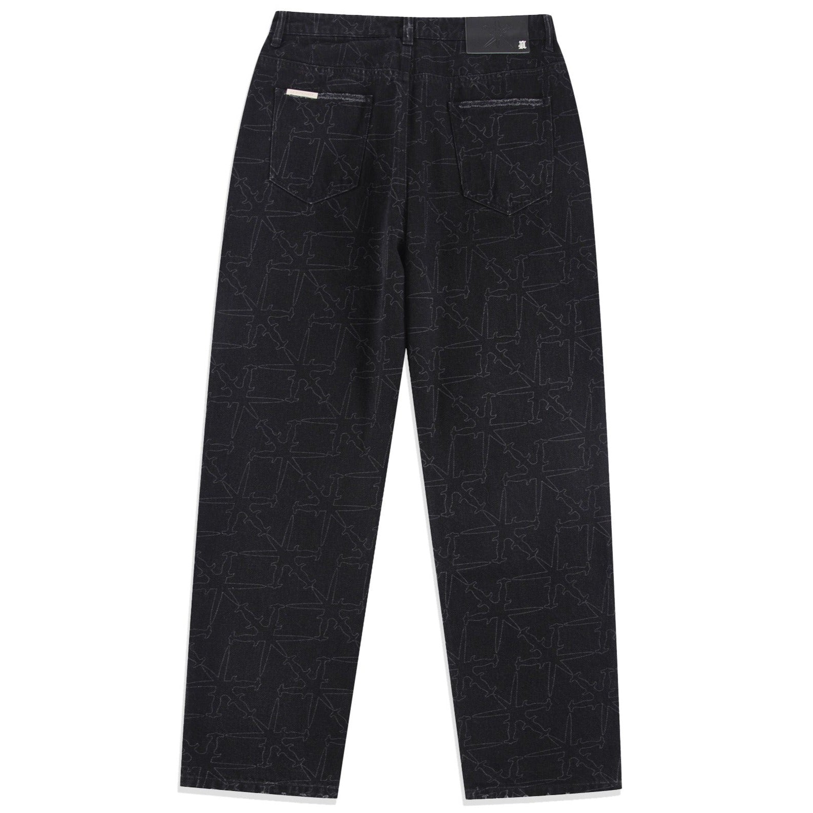 MONOGRAM DENIM JEANS-Fineriform