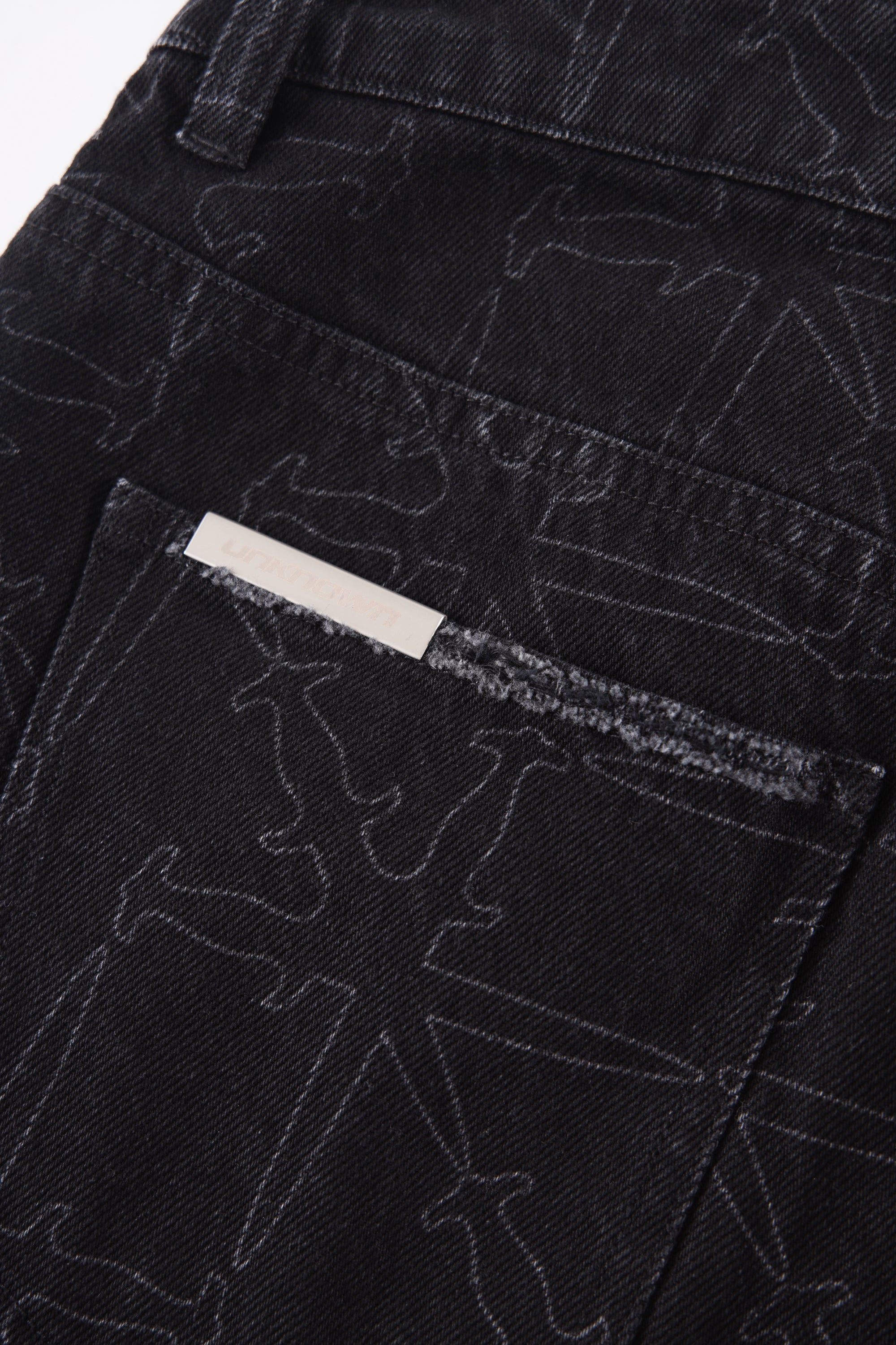 MONOGRAM DENIM JEANS-Fineriform