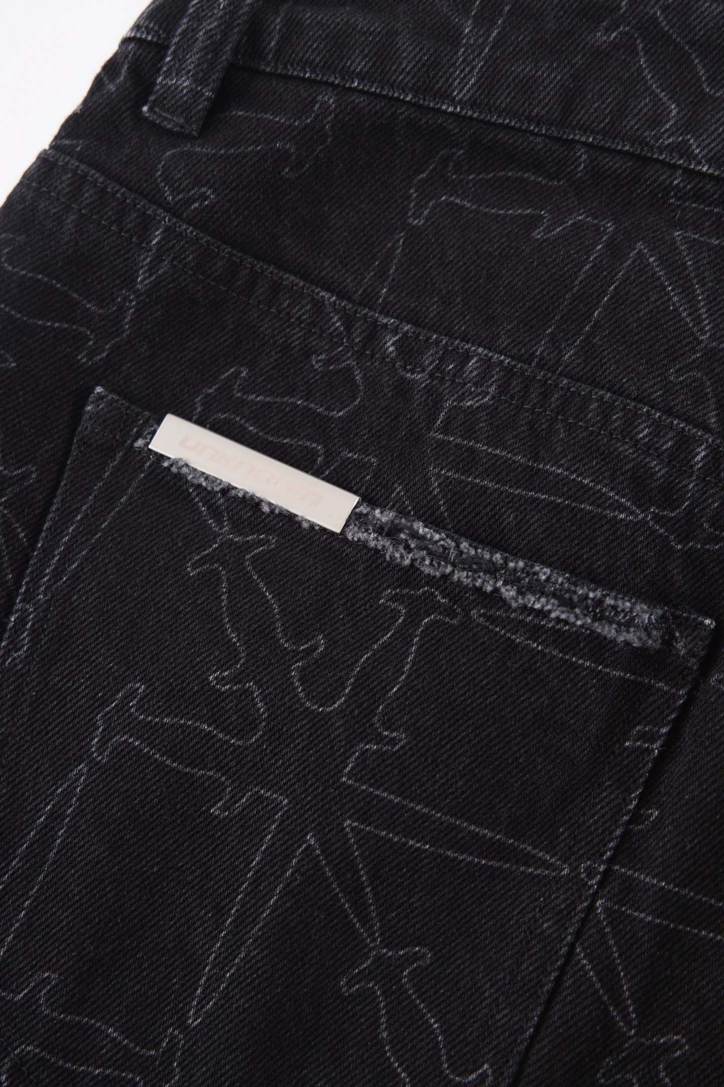MONOGRAM DENIM JEANS-Fineriform