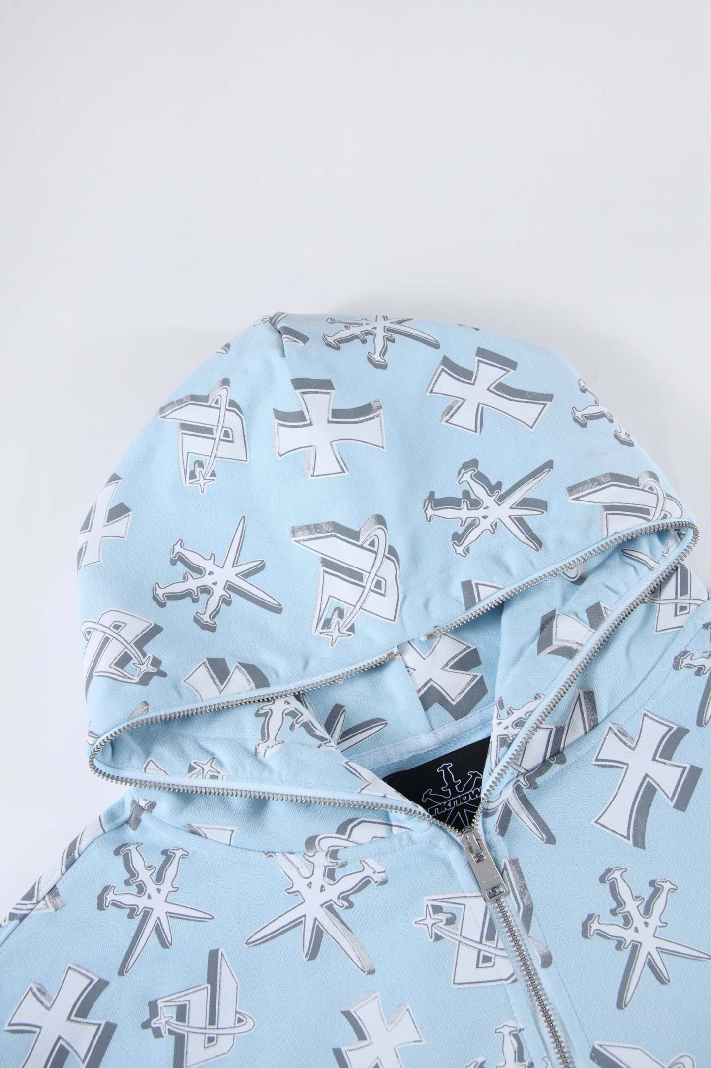 BLUE DAGGERS FULL ZIP HOODIE-Fineriform