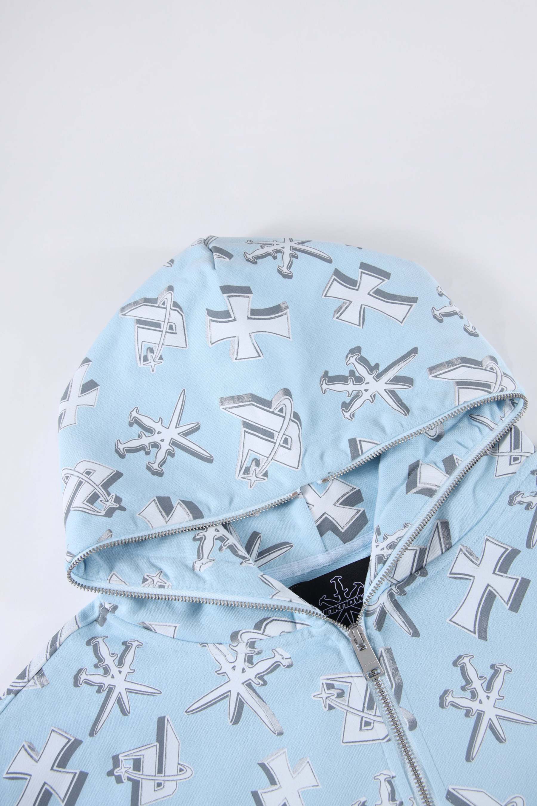 BLUE DAGGERS FULL ZIP HOODIE-Fineriform