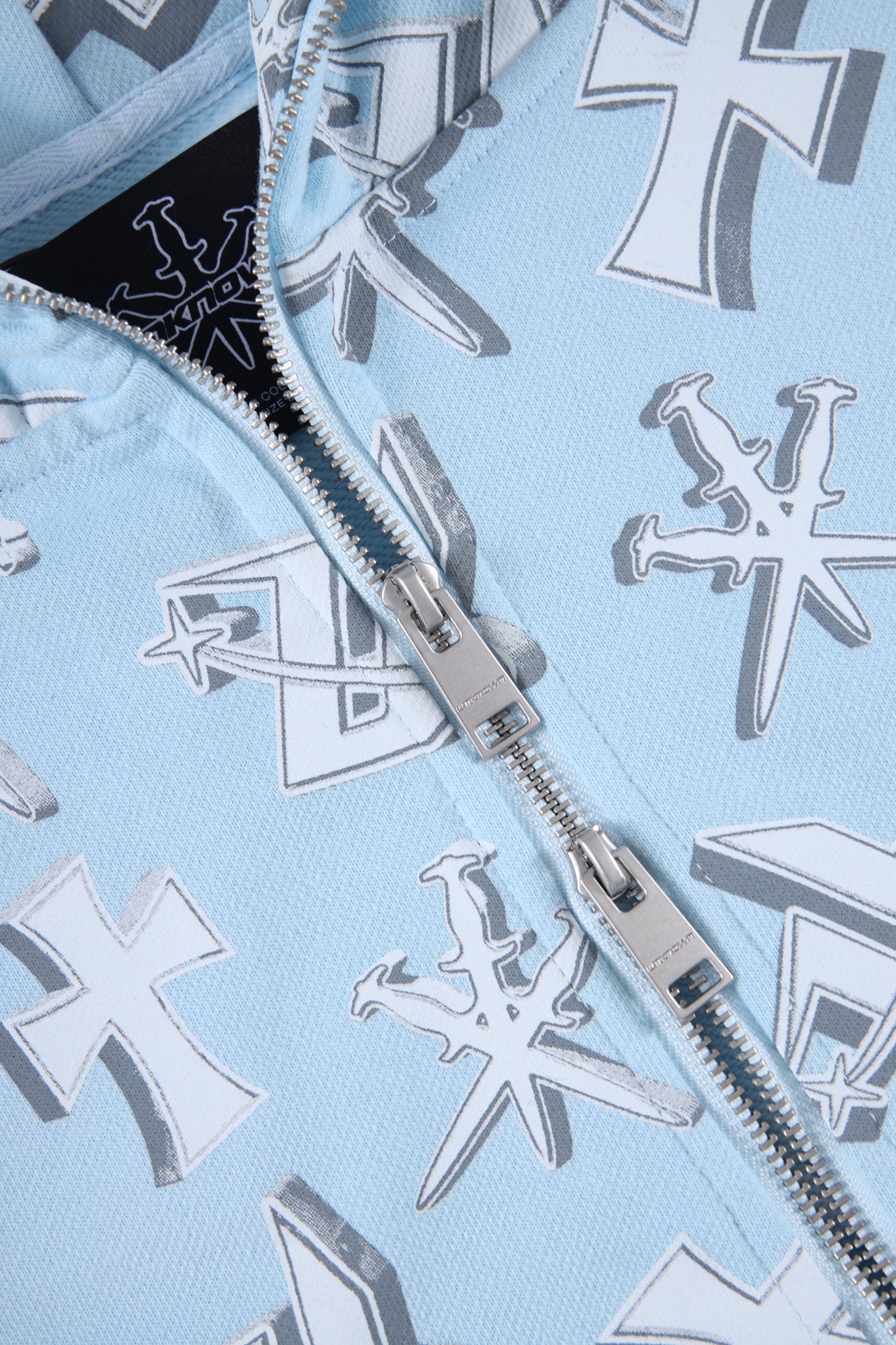 BLUE DAGGERS FULL ZIP HOODIE-Fineriform