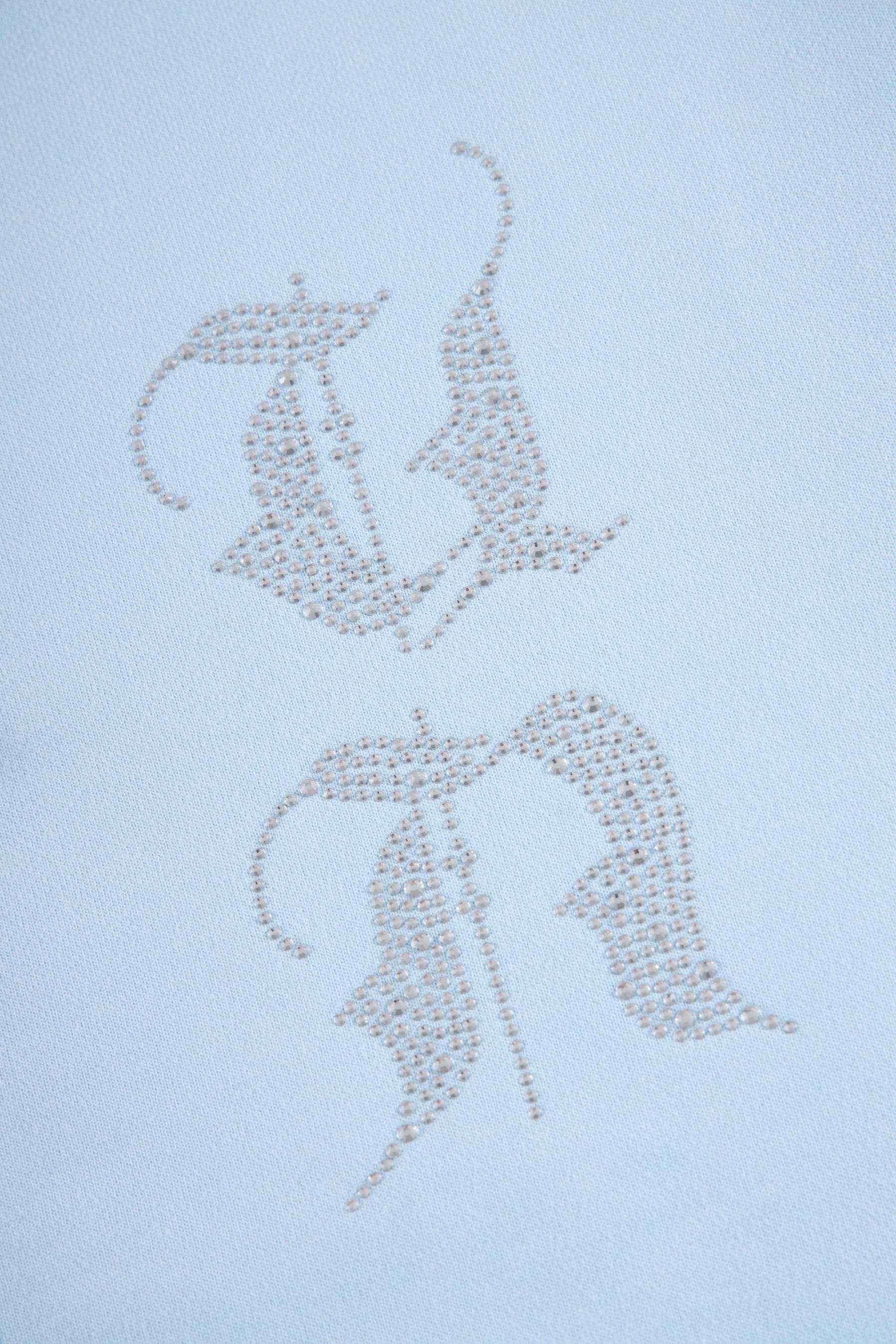 BABY BLUE RHINESTONE ZIP-Fineriform