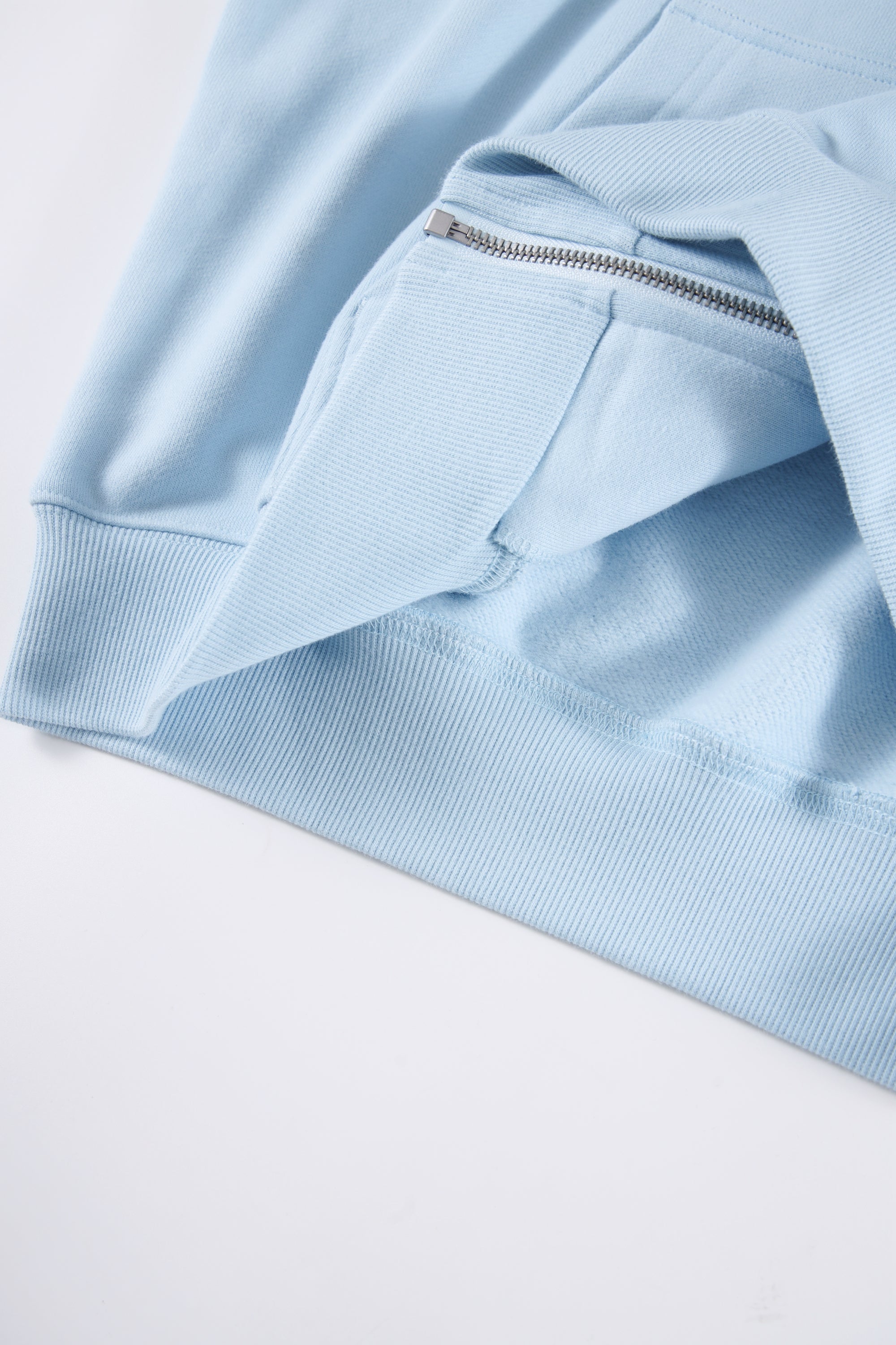 BABY BLUE RHINESTONE ZIP-Fineriform