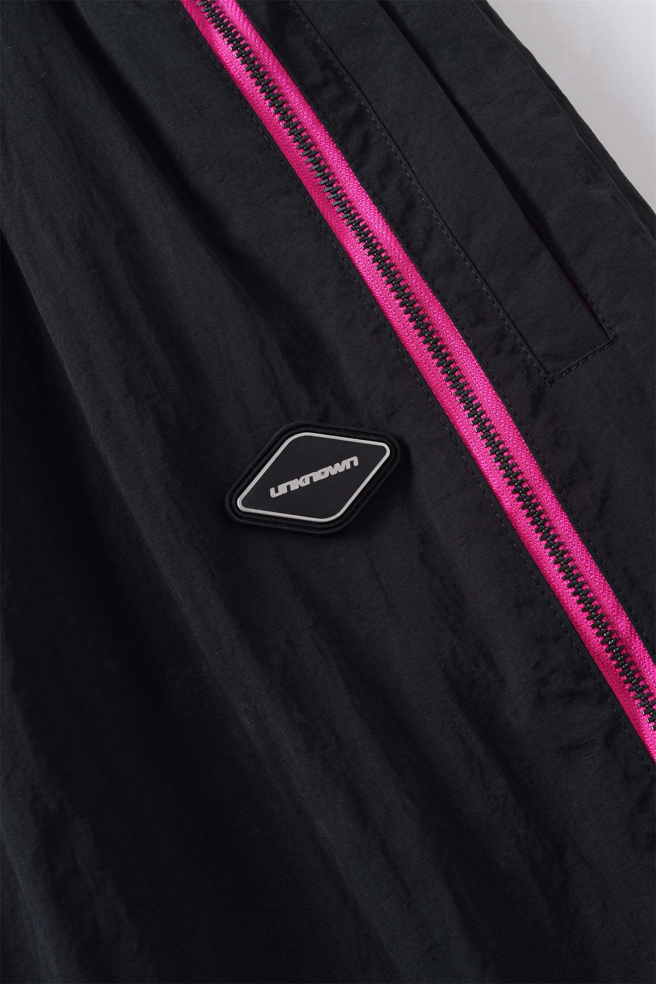 BLACK / PINK TRACK PANTS-Fineriform