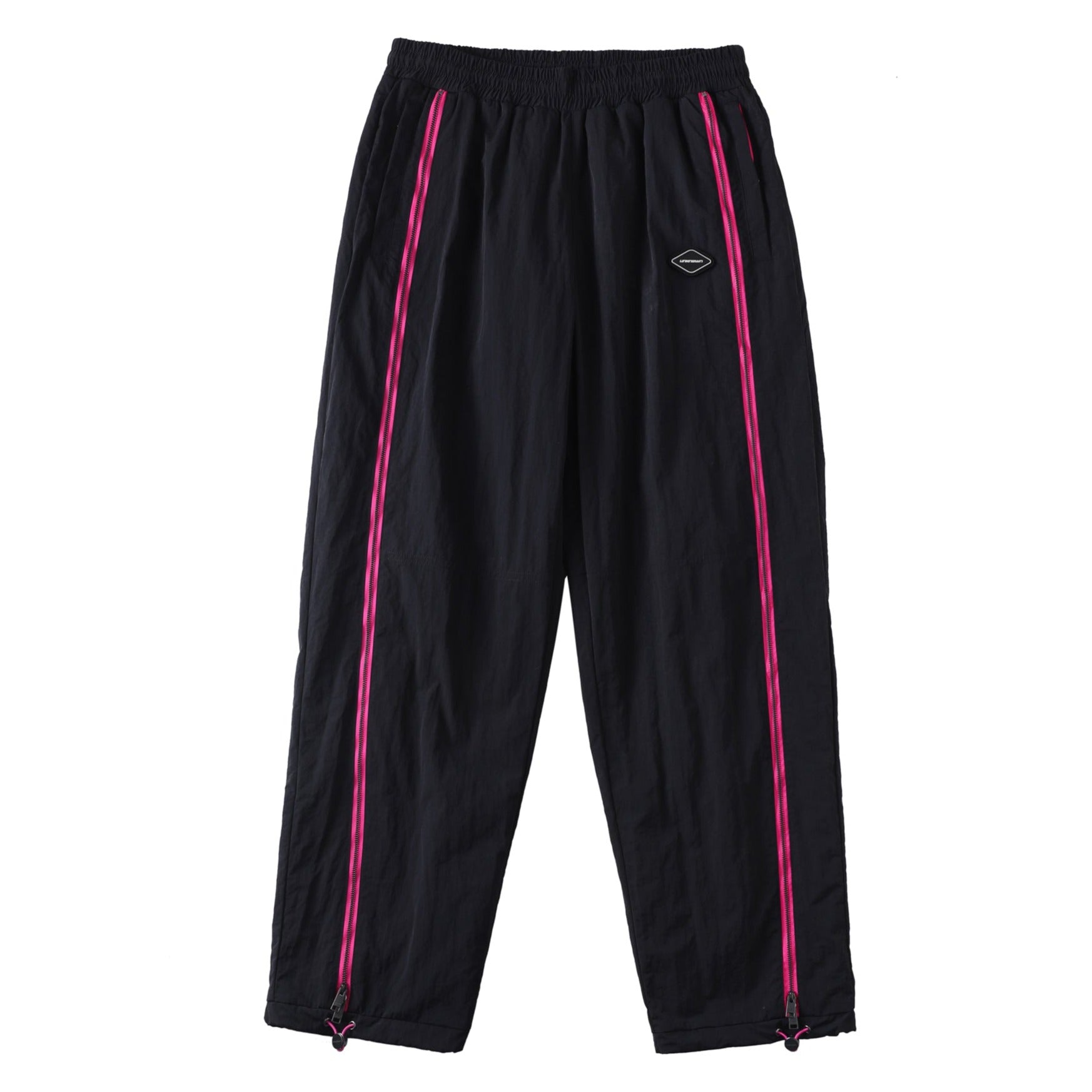 BLACK / PINK TRACK PANTS-Fineriform
