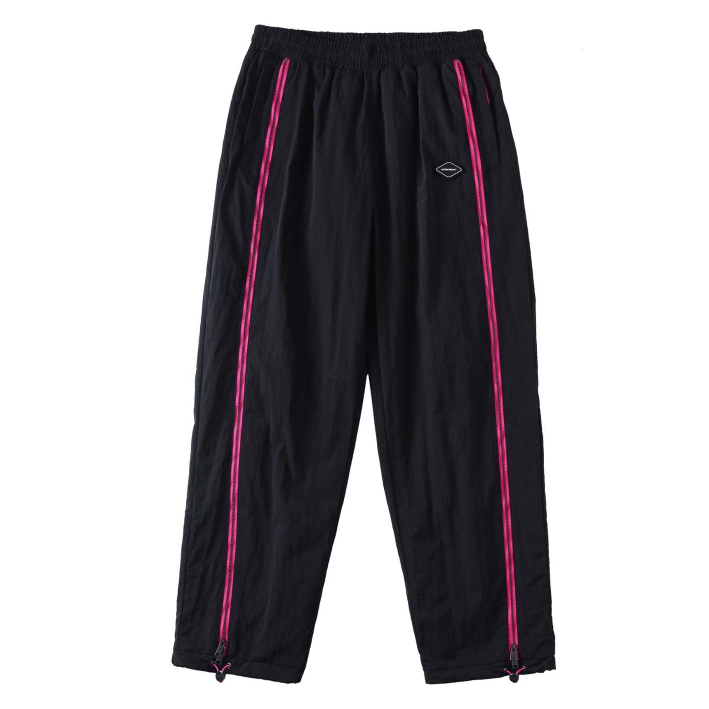 BLACK / PINK TRACK PANTS-Fineriform