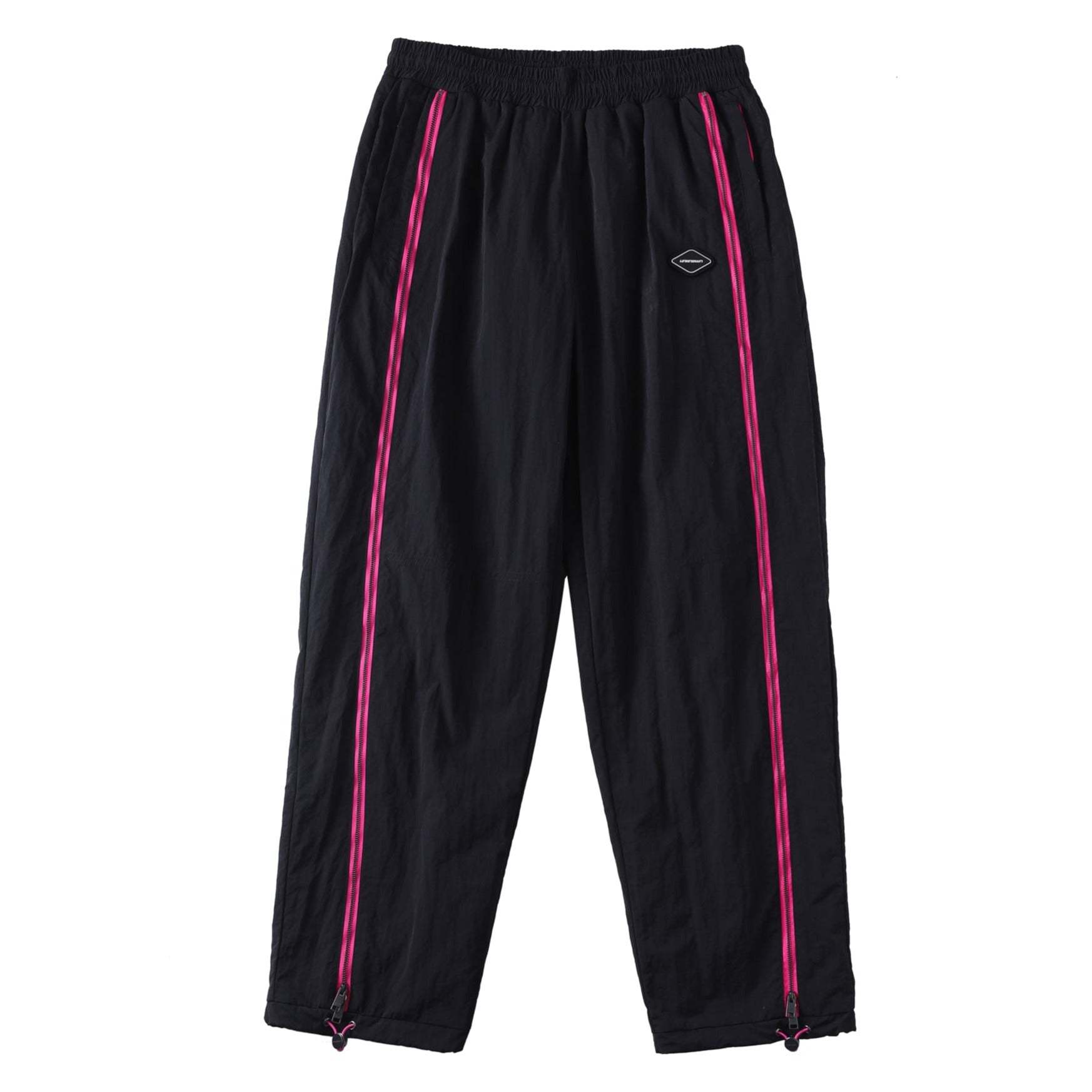 BLACK / PINK TRACK PANTS-Fineriform