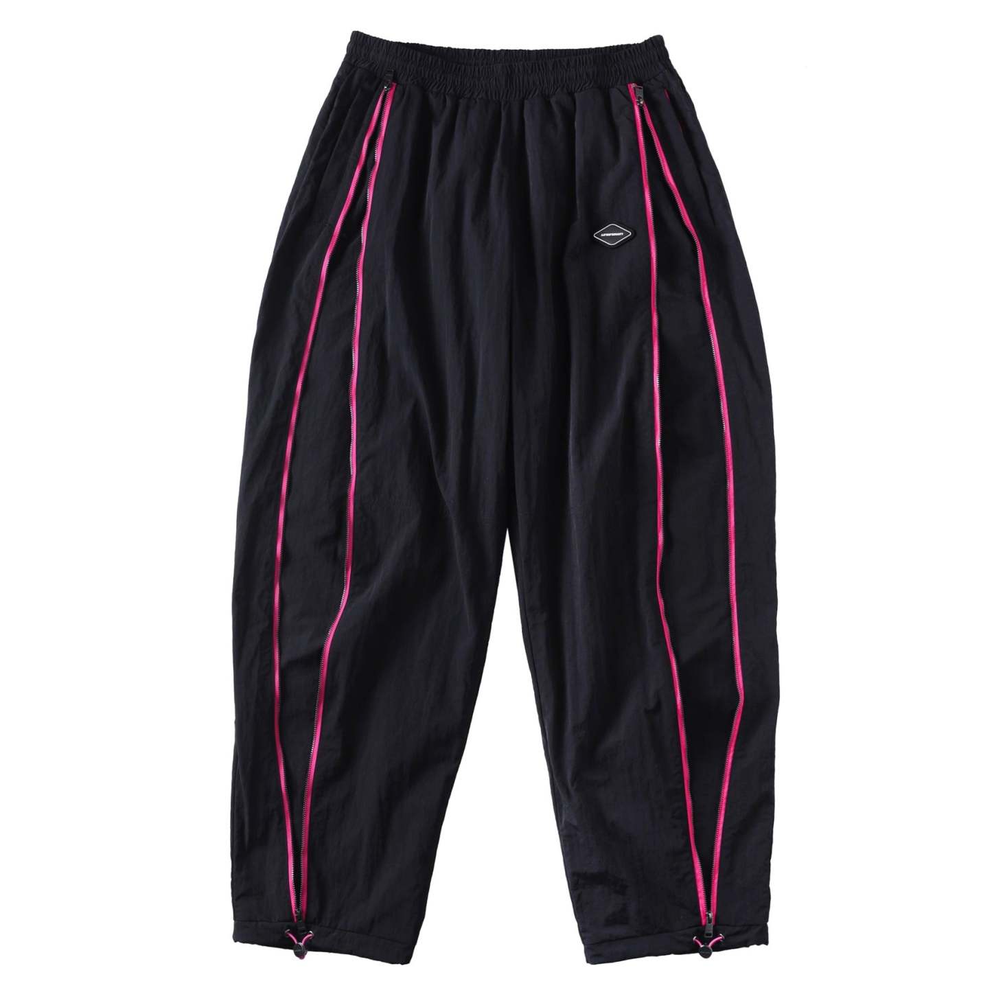 BLACK / PINK TRACK PANTS-Fineriform