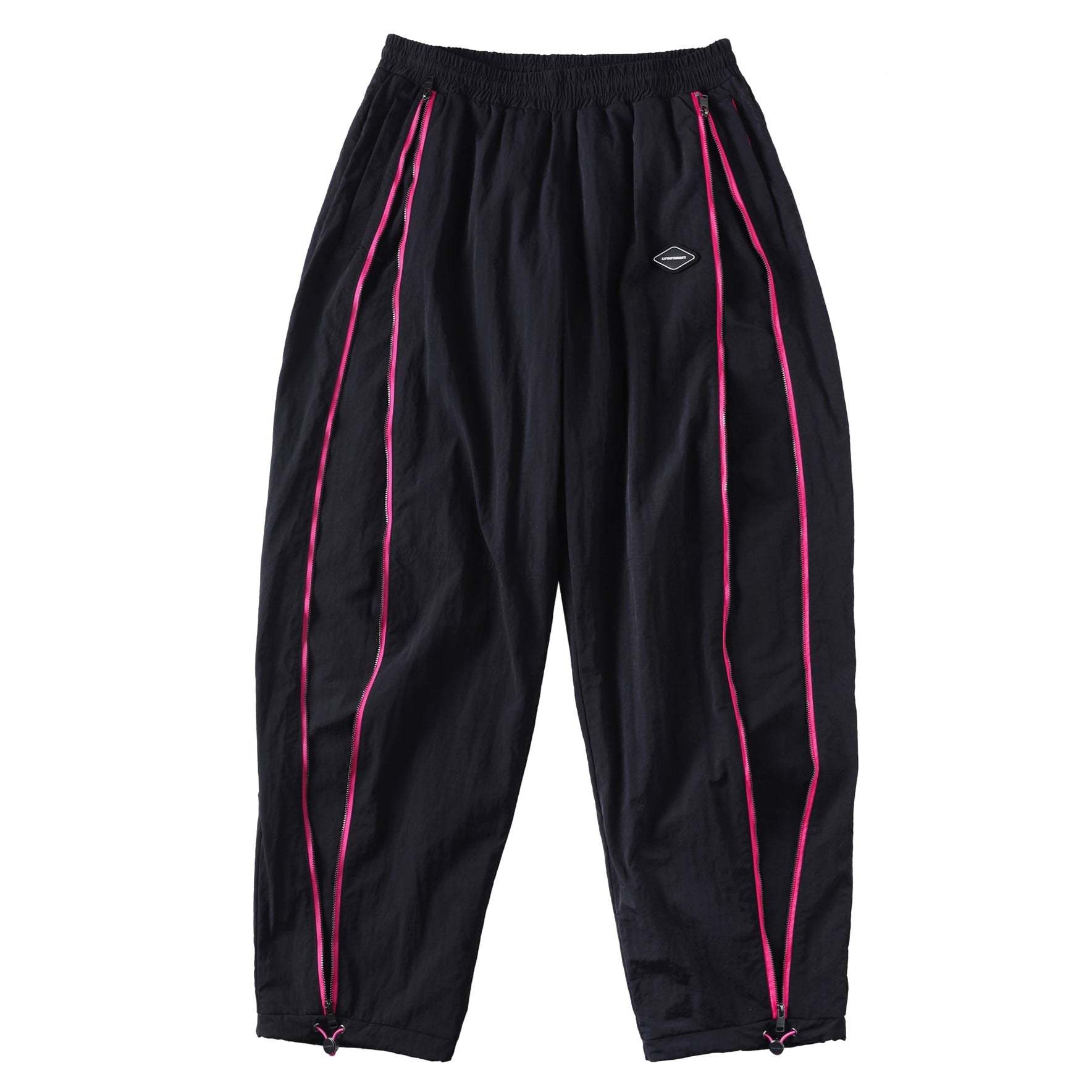BLACK / PINK TRACK PANTS-Fineriform