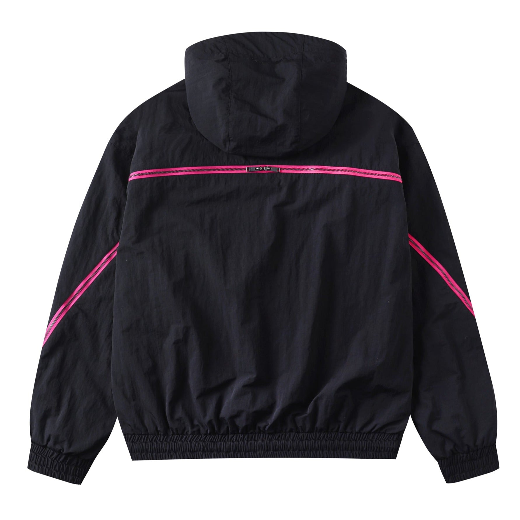 BLACK / PINK TRACK JACKET-Fineriform