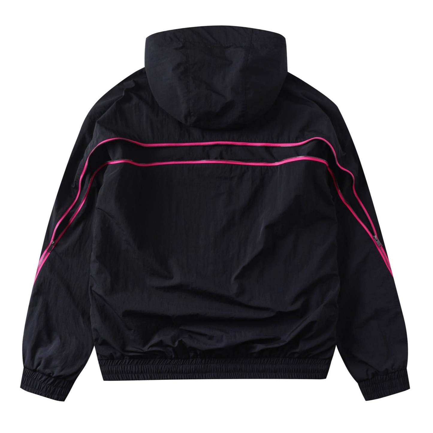 BLACK / PINK TRACK JACKET-Fineriform