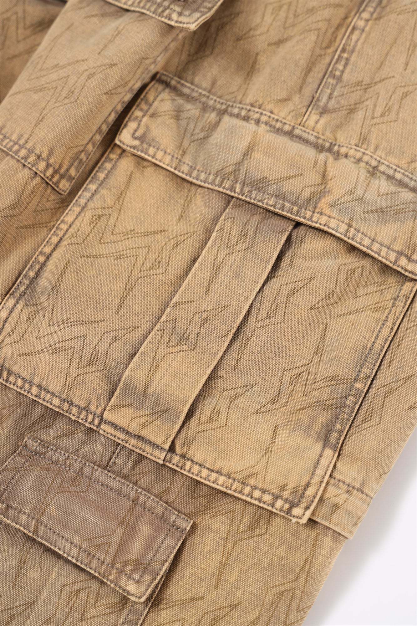 HEAVY ZIP CARGO PANTS-Fineriform