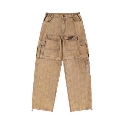 HEAVY ZIP CARGO PANTS-Fineriform