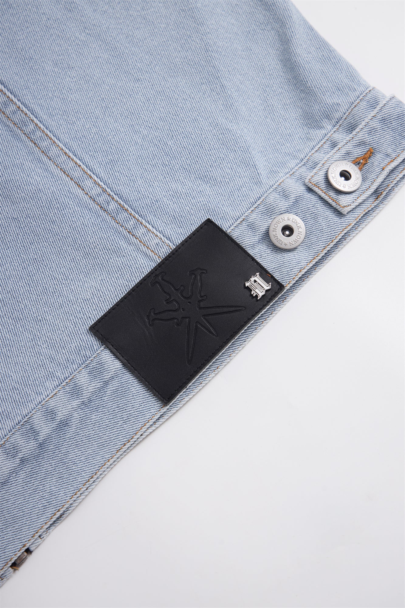 BLEACHED ZIP HOOD DENIM JACKET-Fineriform