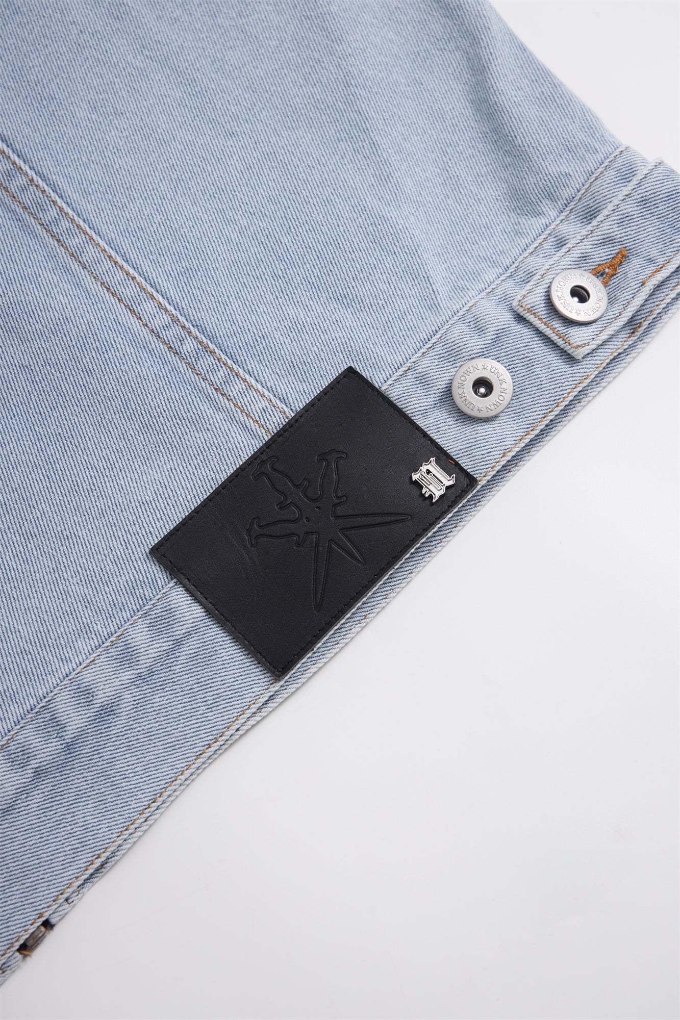 BLEACHED ZIP HOOD DENIM JACKET-Fineriform