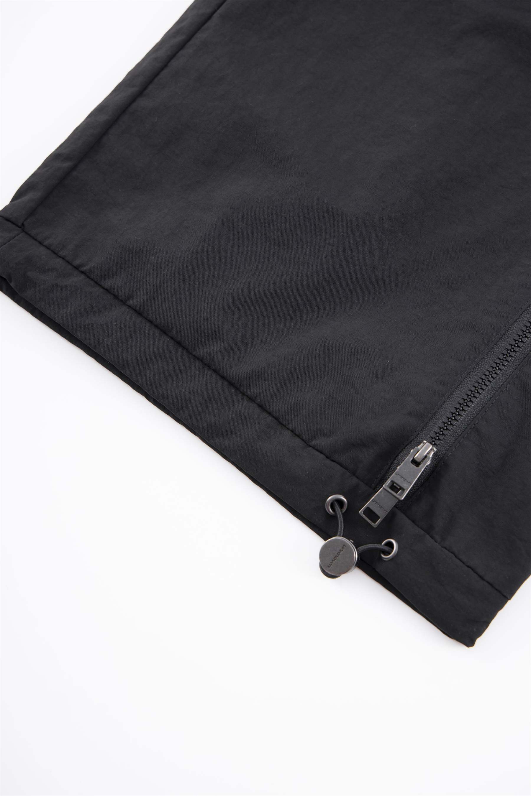 BLACK BAGGY ZIP TRACKIES-Fineriform