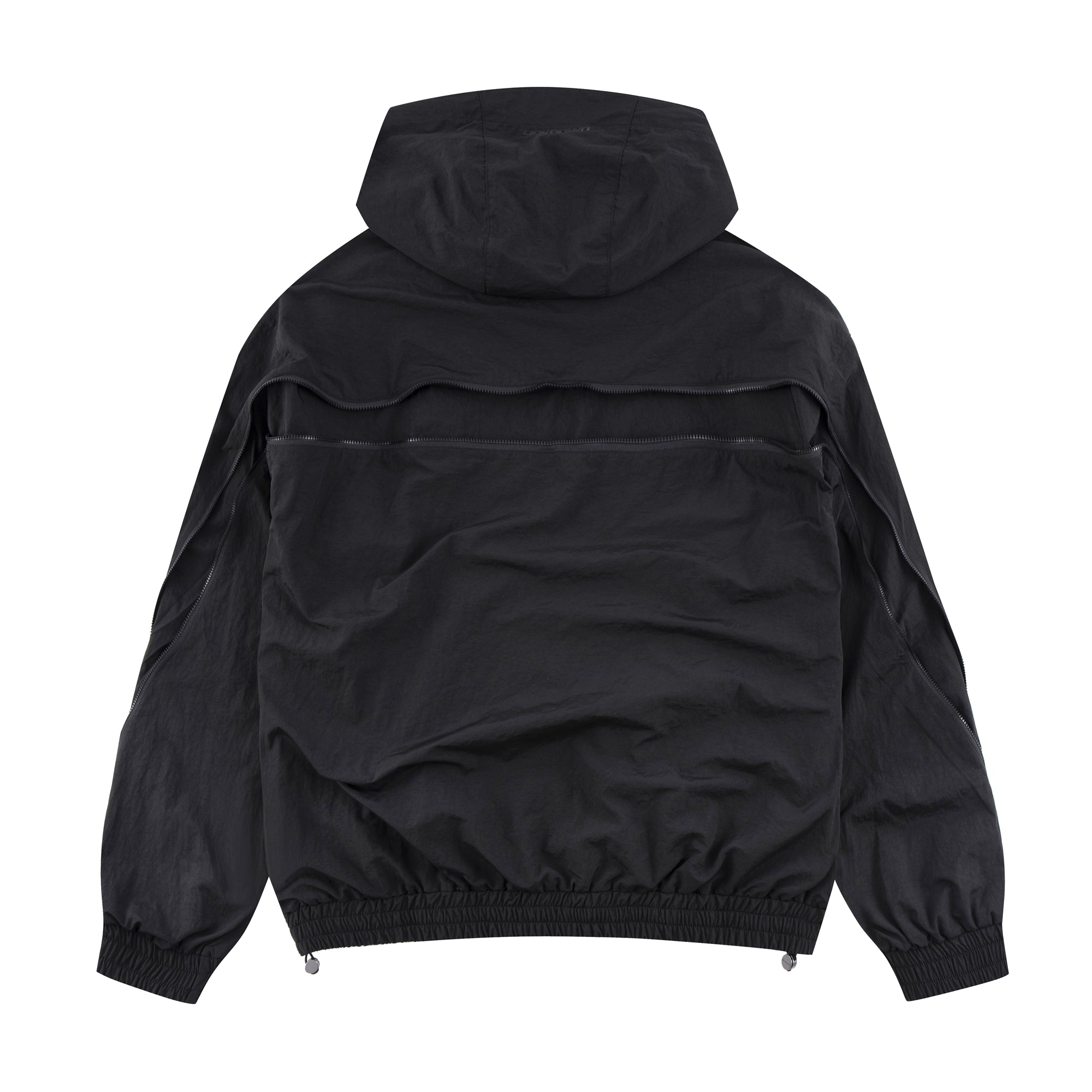BLACK ZIP TRACK JACKET-Fineriform