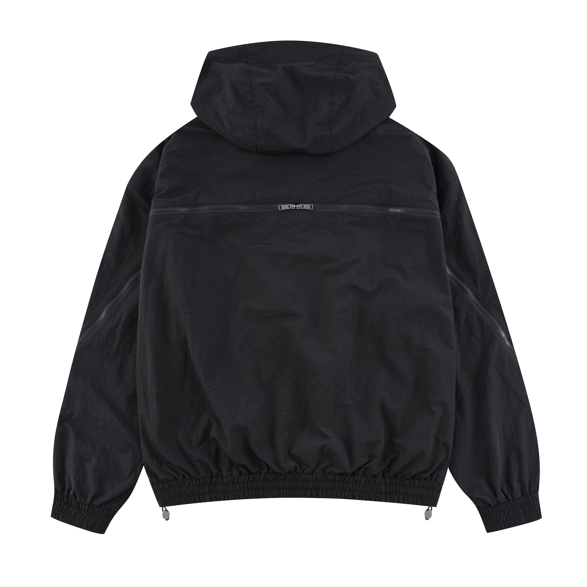 BLACK ZIP TRACK JACKET-Fineriform