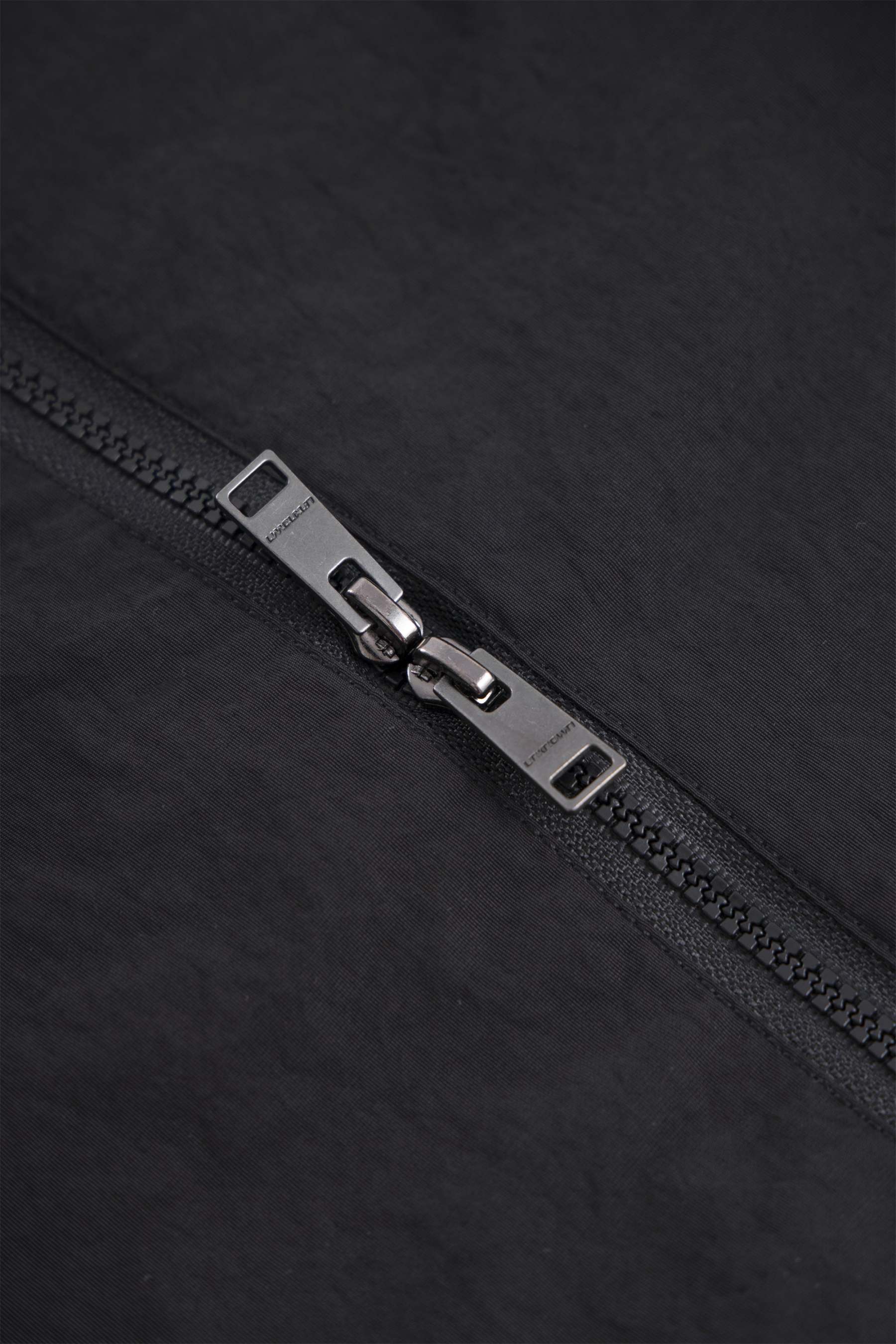 BLACK ZIP TRACK JACKET-Fineriform