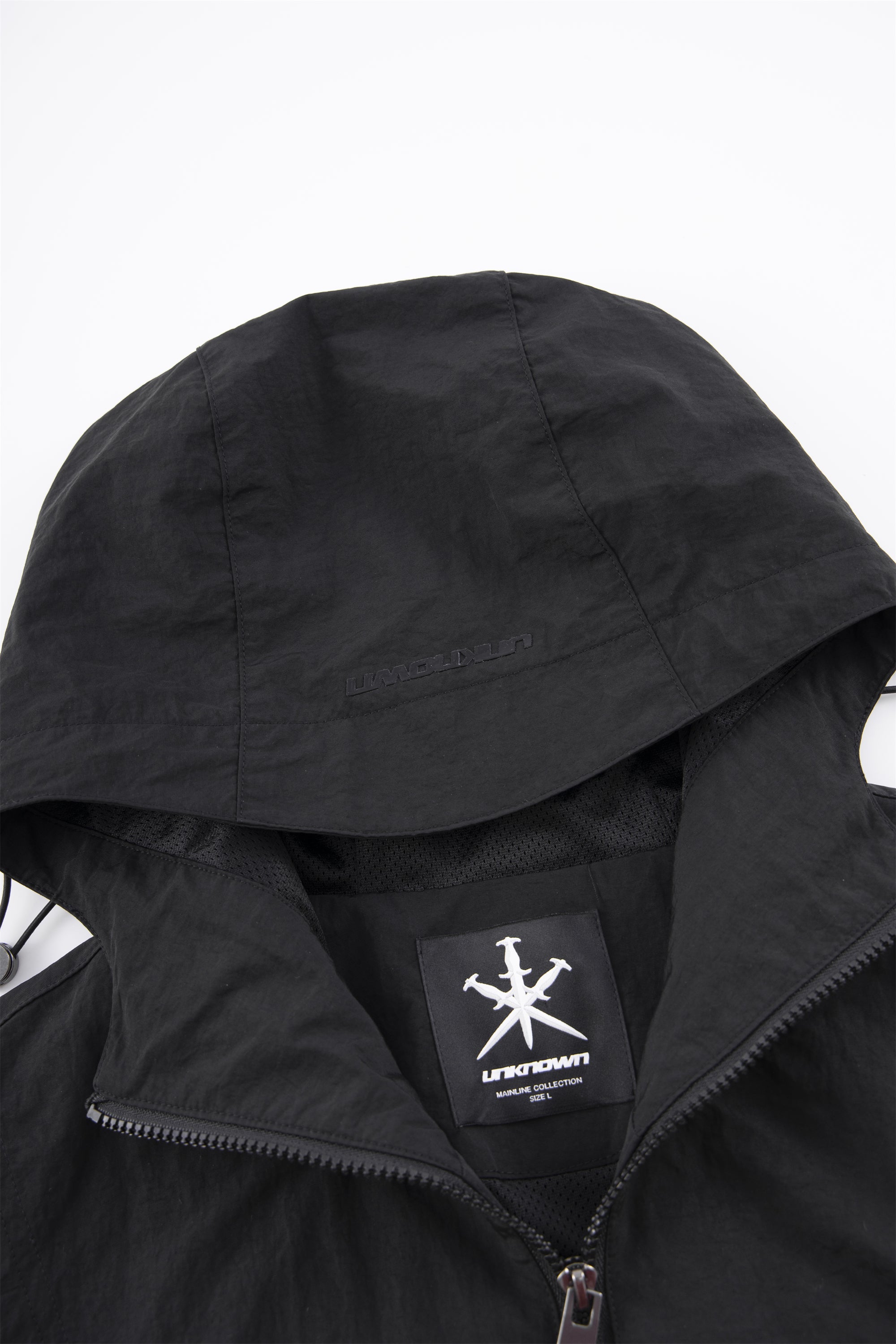 BLACK ZIP TRACK JACKET-Fineriform