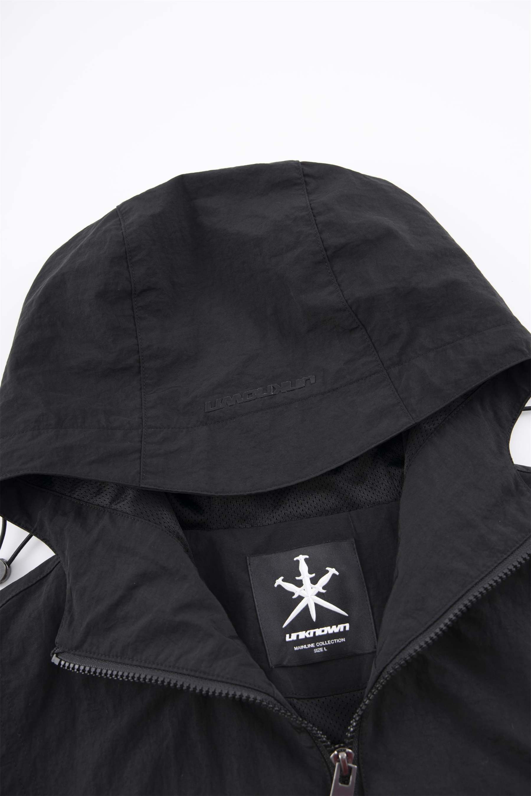 BLACK ZIP TRACK JACKET-Fineriform