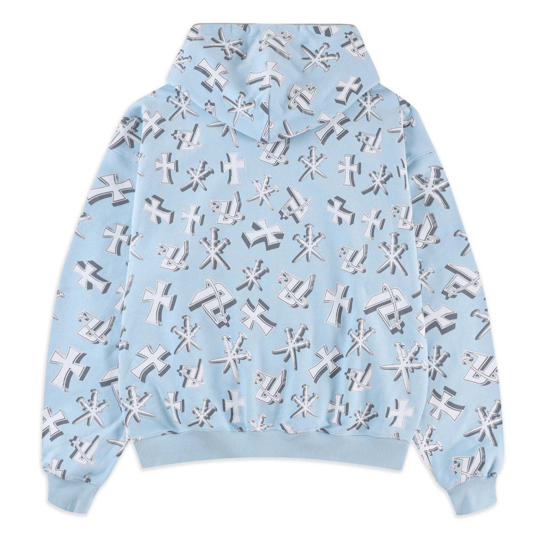 BLUE DAGGERS FULL ZIP HOODIE-Fineriform