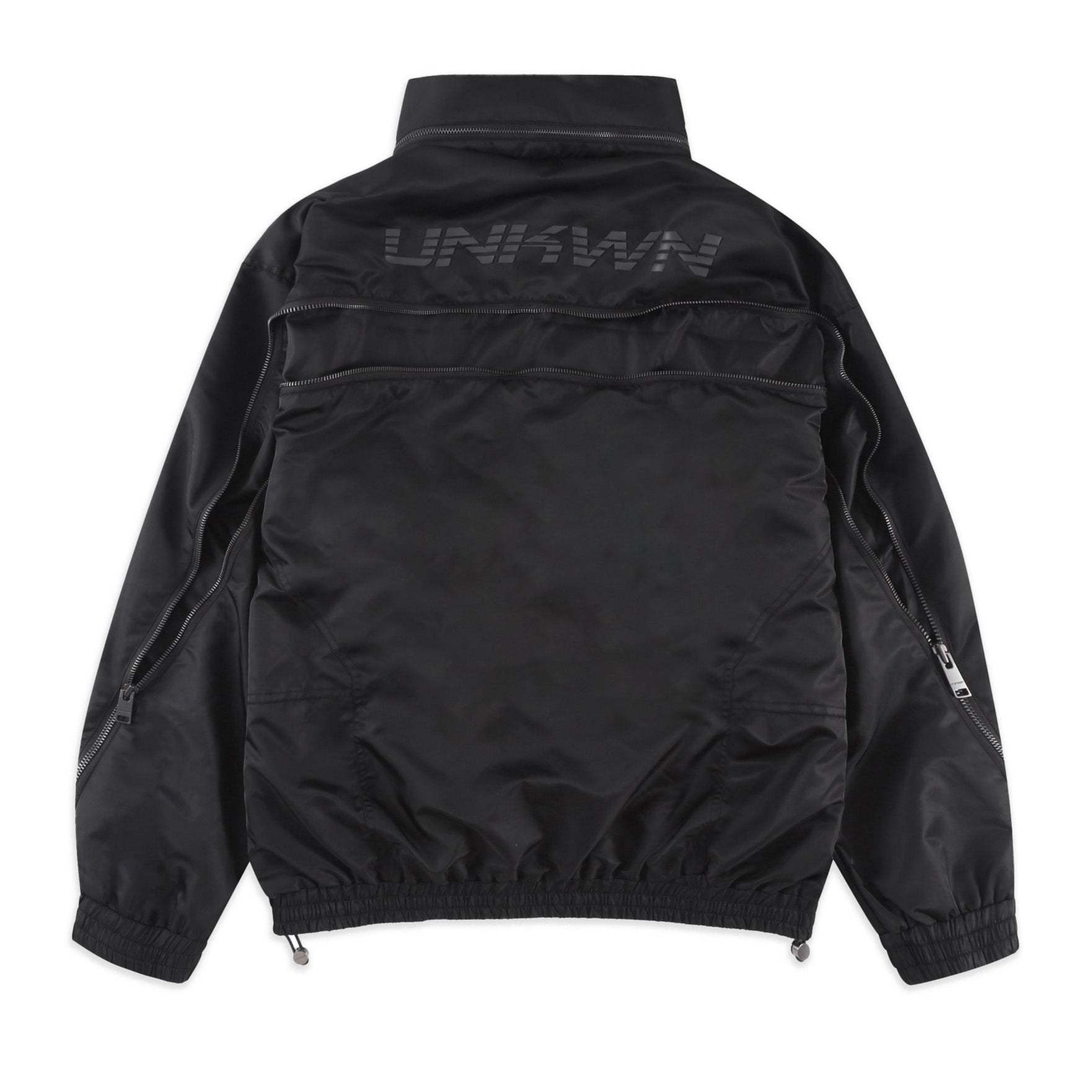BLACKOUT NYLON TRACK JACKET-Fineriform