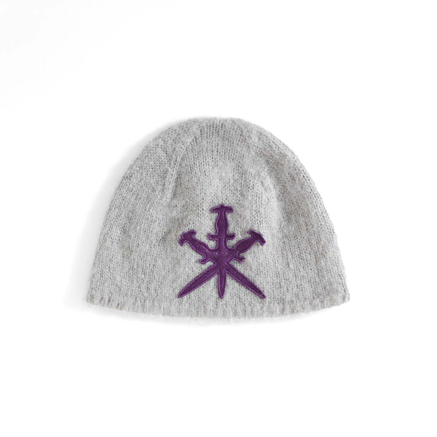 GREY MOHAIR BEANIE-Fineriform
