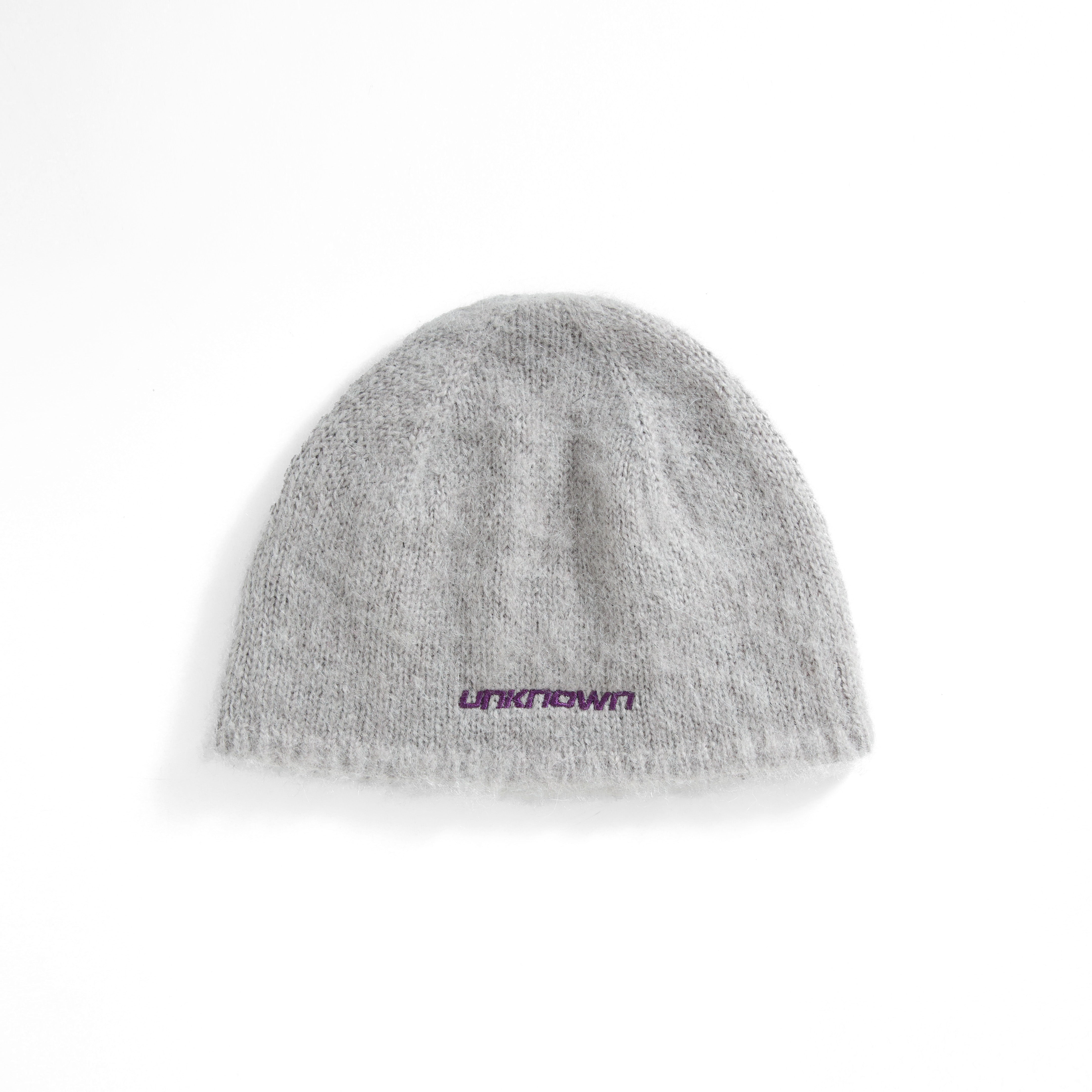 GREY MOHAIR BEANIE-Fineriform